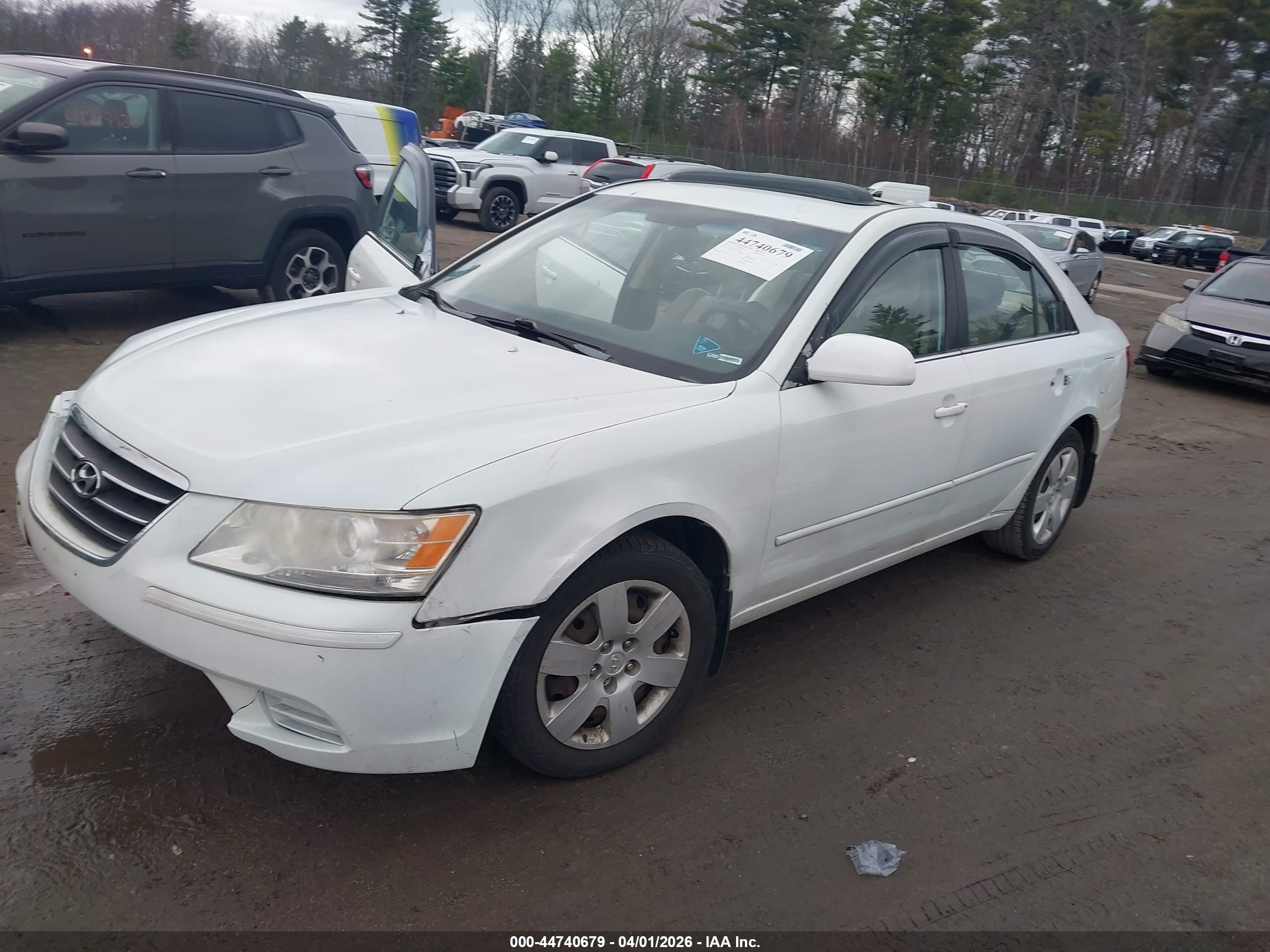 2010 Hyundai Sonata Gls White vin: 5NPET4AC1AH589240