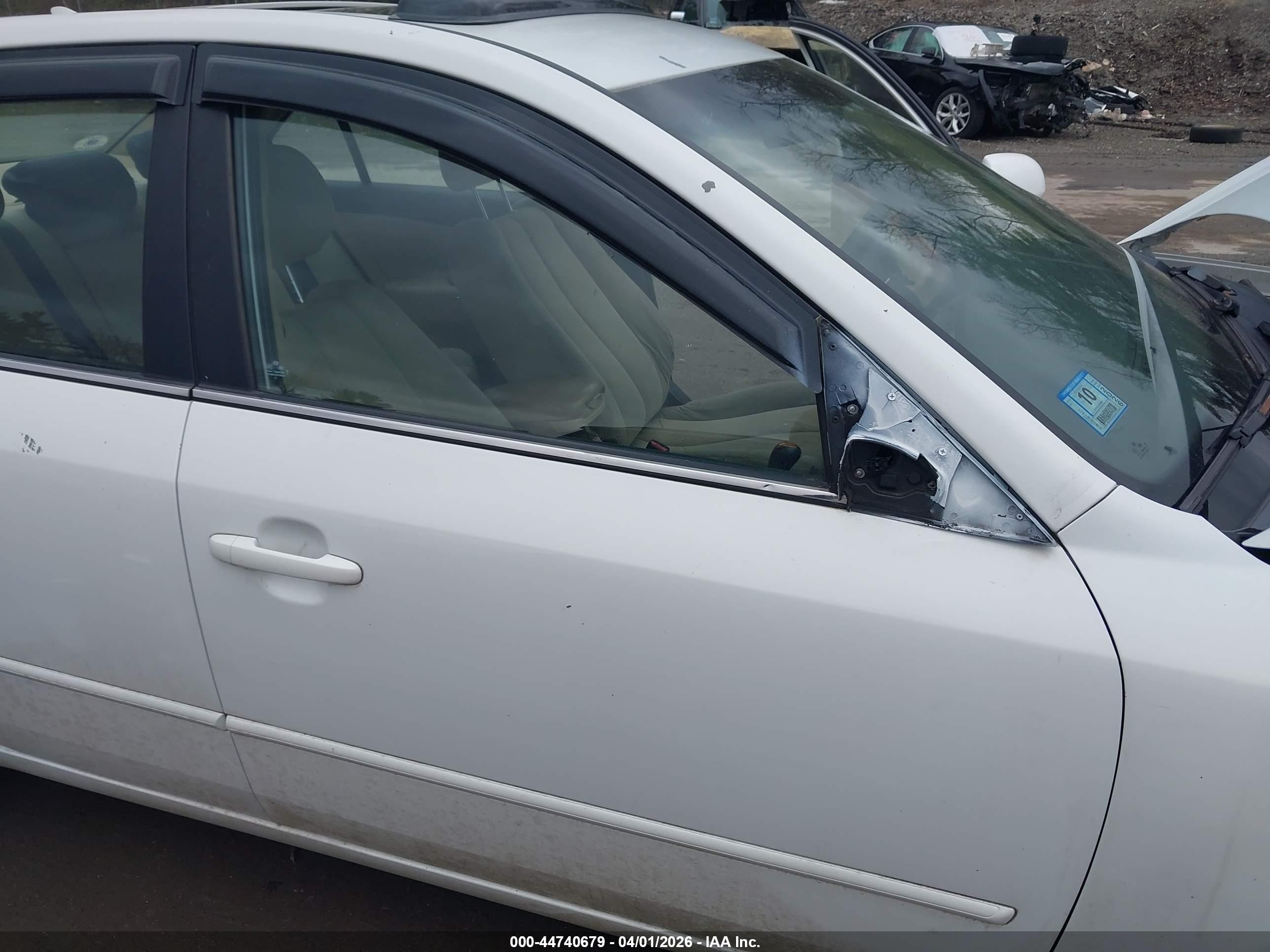 2010 Hyundai Sonata Gls White vin: 5NPET4AC1AH589240