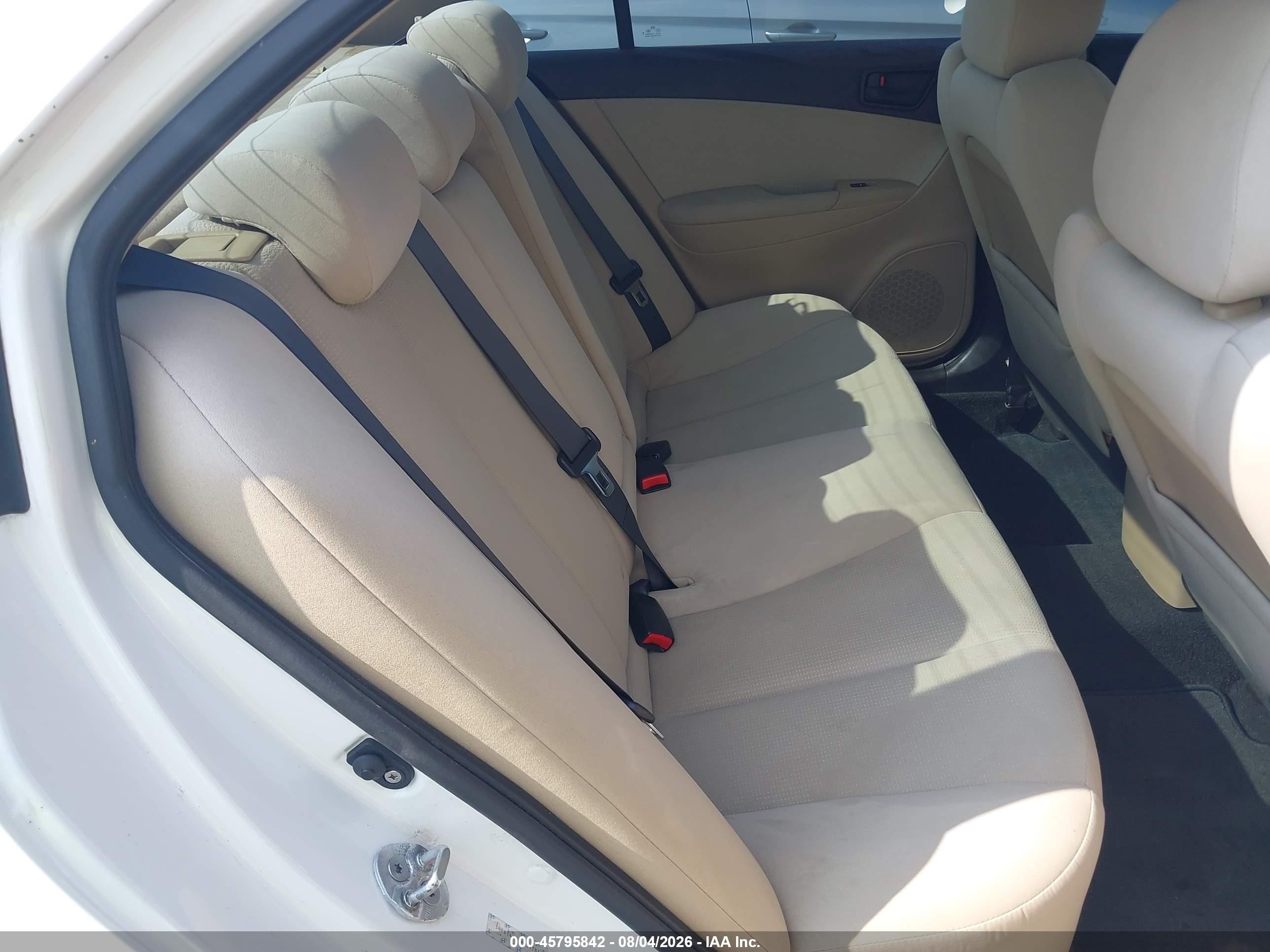 2010 Hyundai Sonata Gls White vin: 5NPET4AC1AH597810