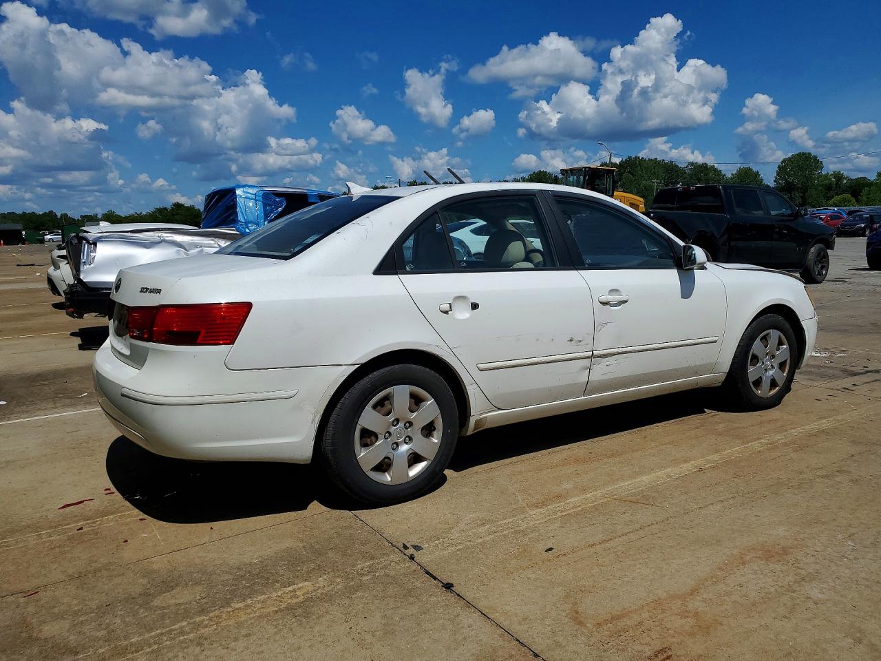 2010 Hyundai Sonata Gls White vin: 5NPET4AC1AH605081
