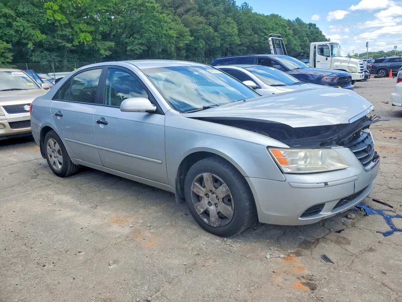 2010 Hyundai Sonata Silver vin: 5NPET4AC1AH616887