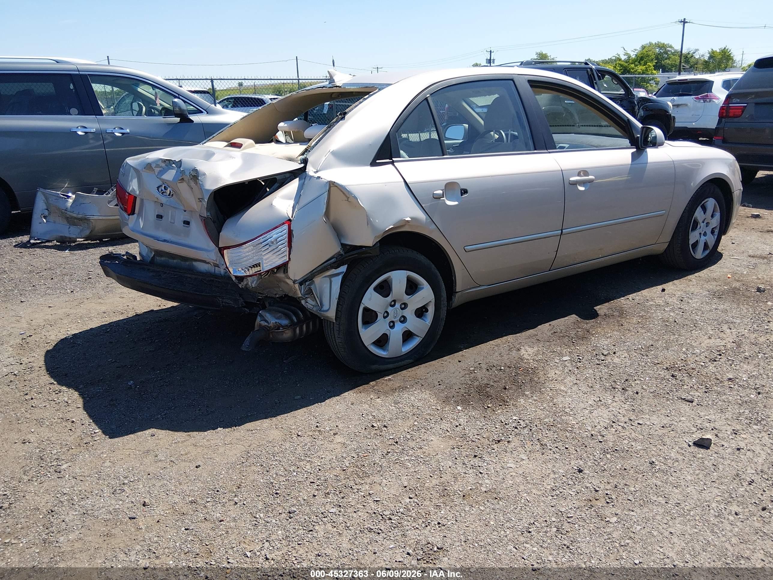 2010 Hyundai Sonata Gls Beige vin: 5NPET4AC1AH633544