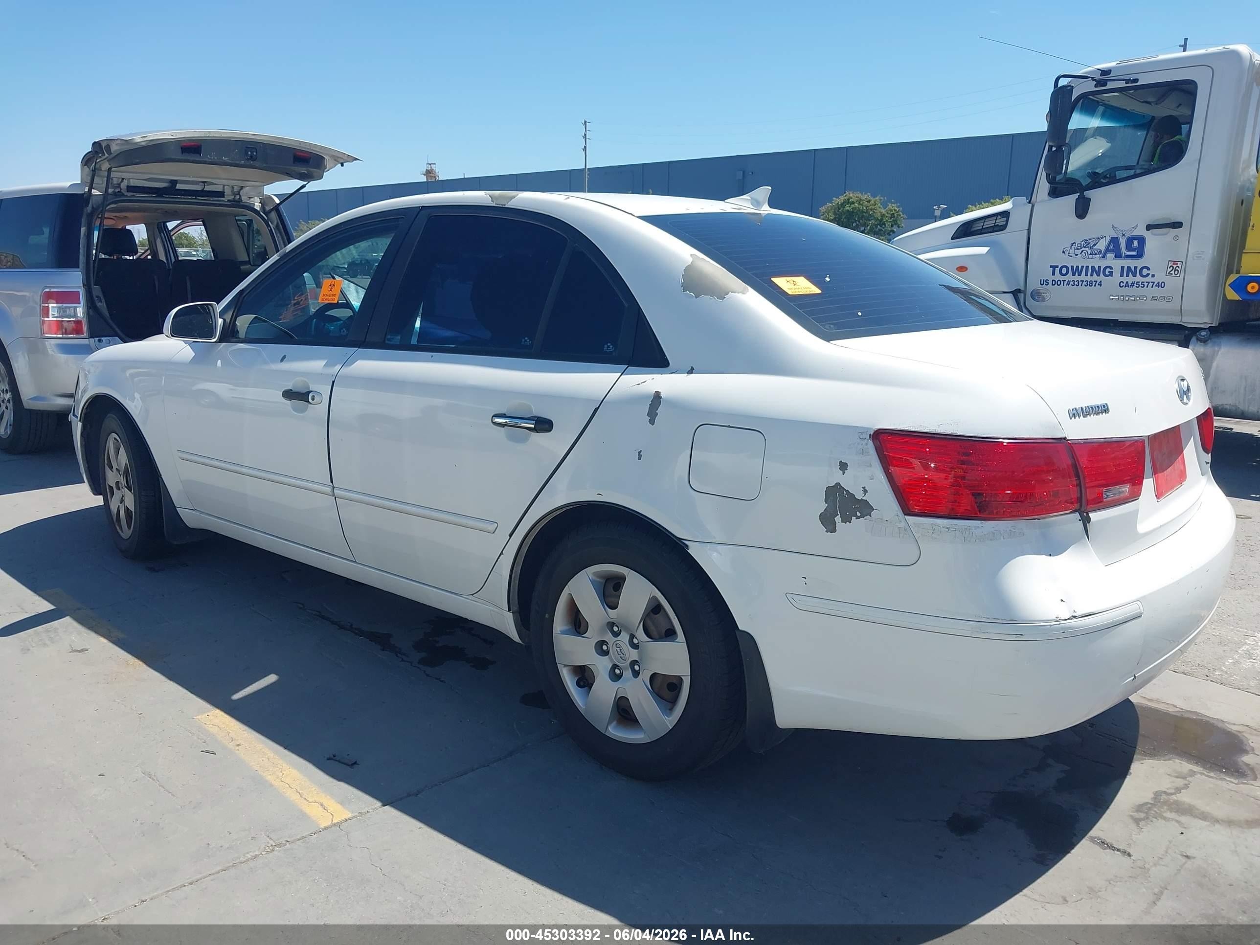 2010 Hyundai Sonata Gls White vin: 5NPET4AC1AH644835