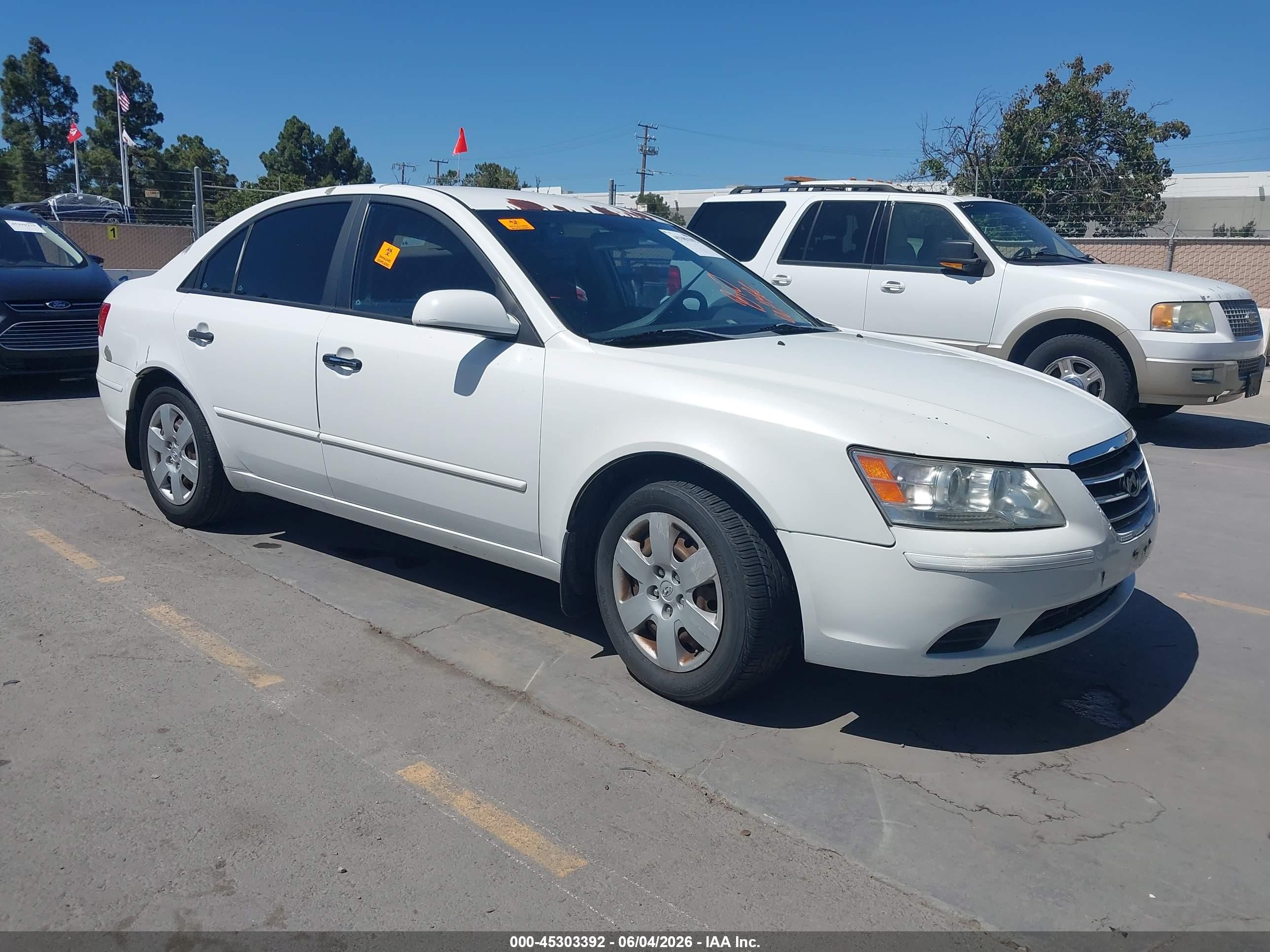 2010 Hyundai Sonata Gls White vin: 5NPET4AC1AH644835