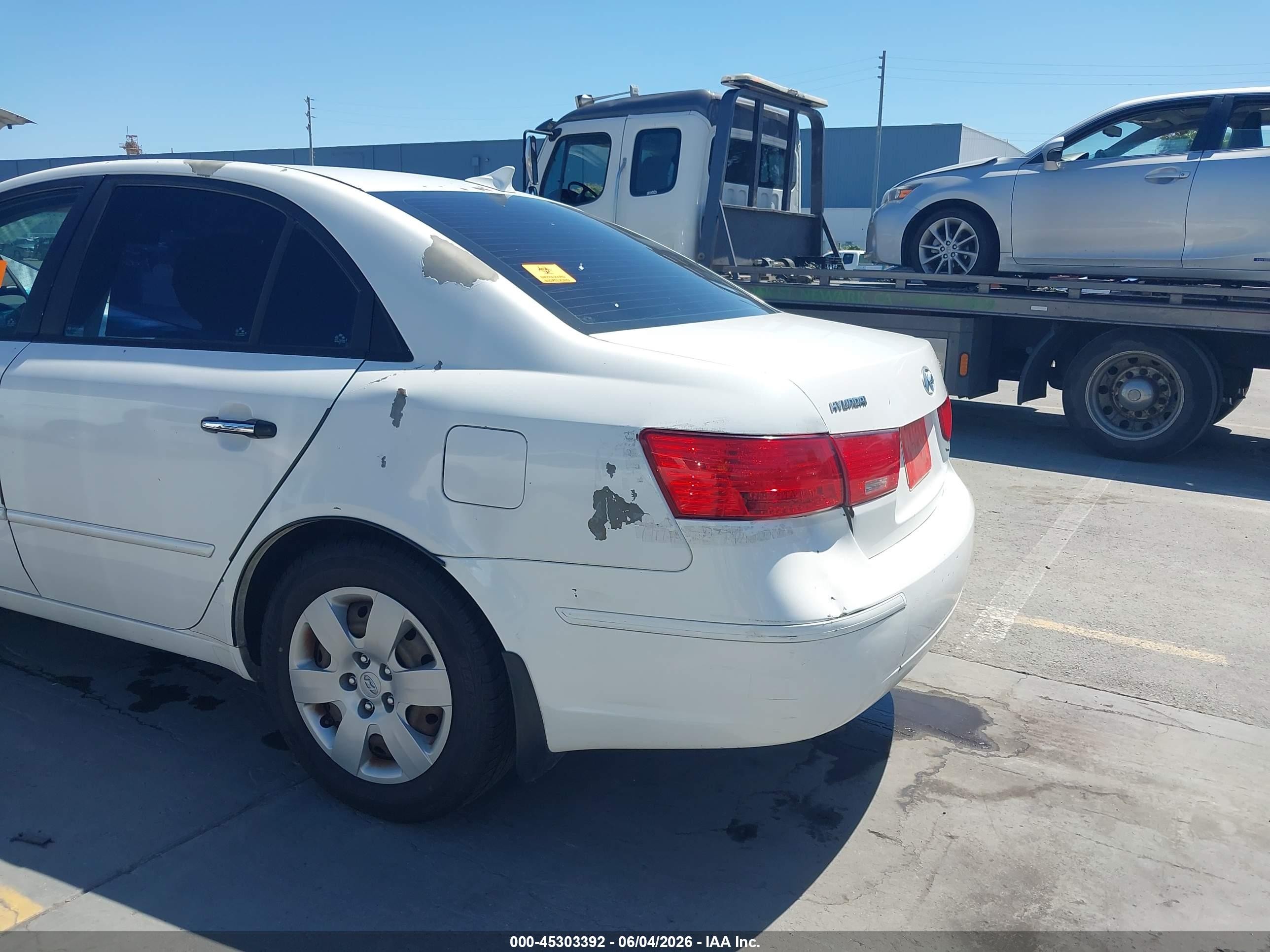 2010 Hyundai Sonata Gls White vin: 5NPET4AC1AH644835