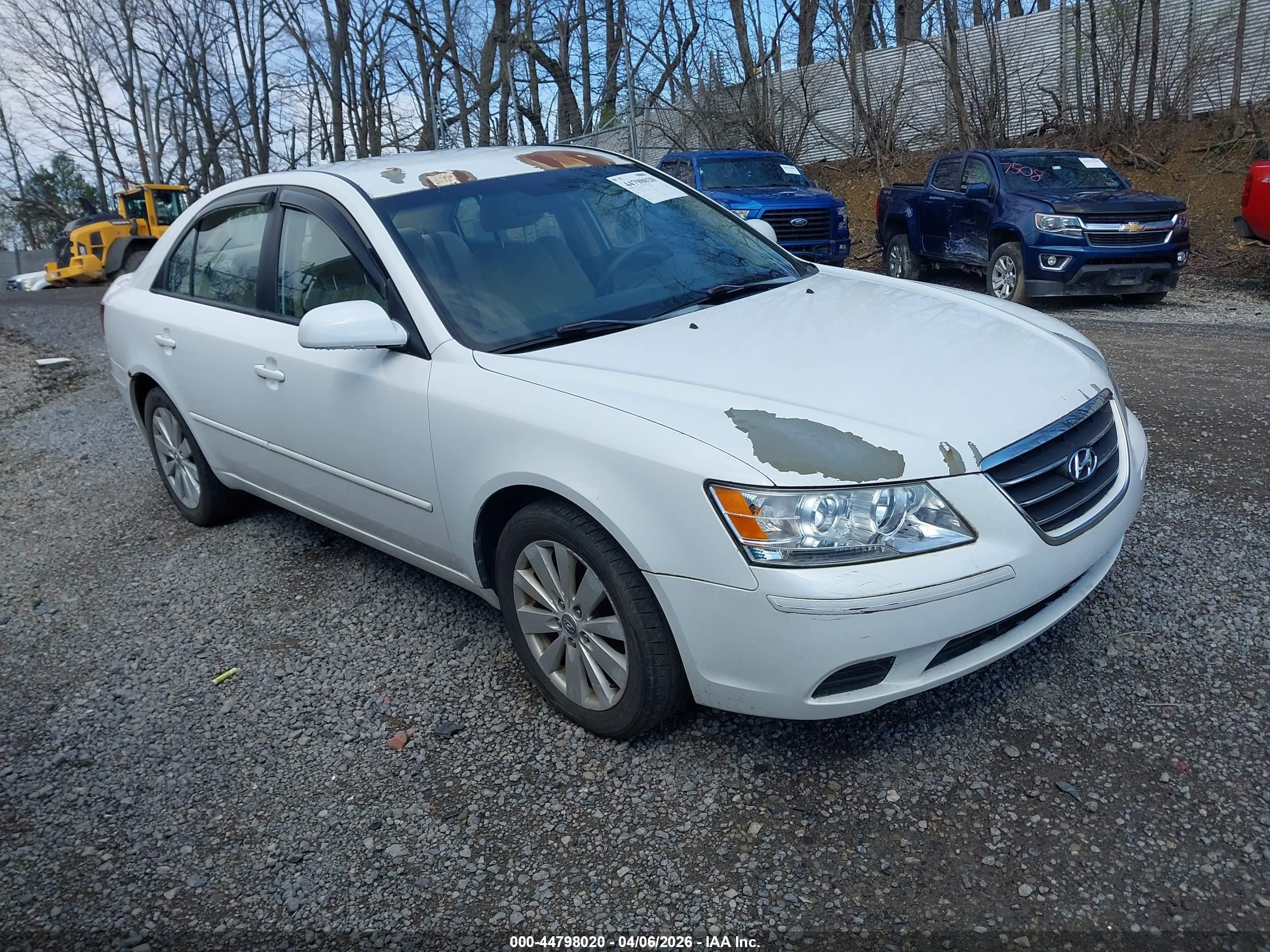 2010 Hyundai Sonata Gls White vin: 5NPET4AC1AH657326