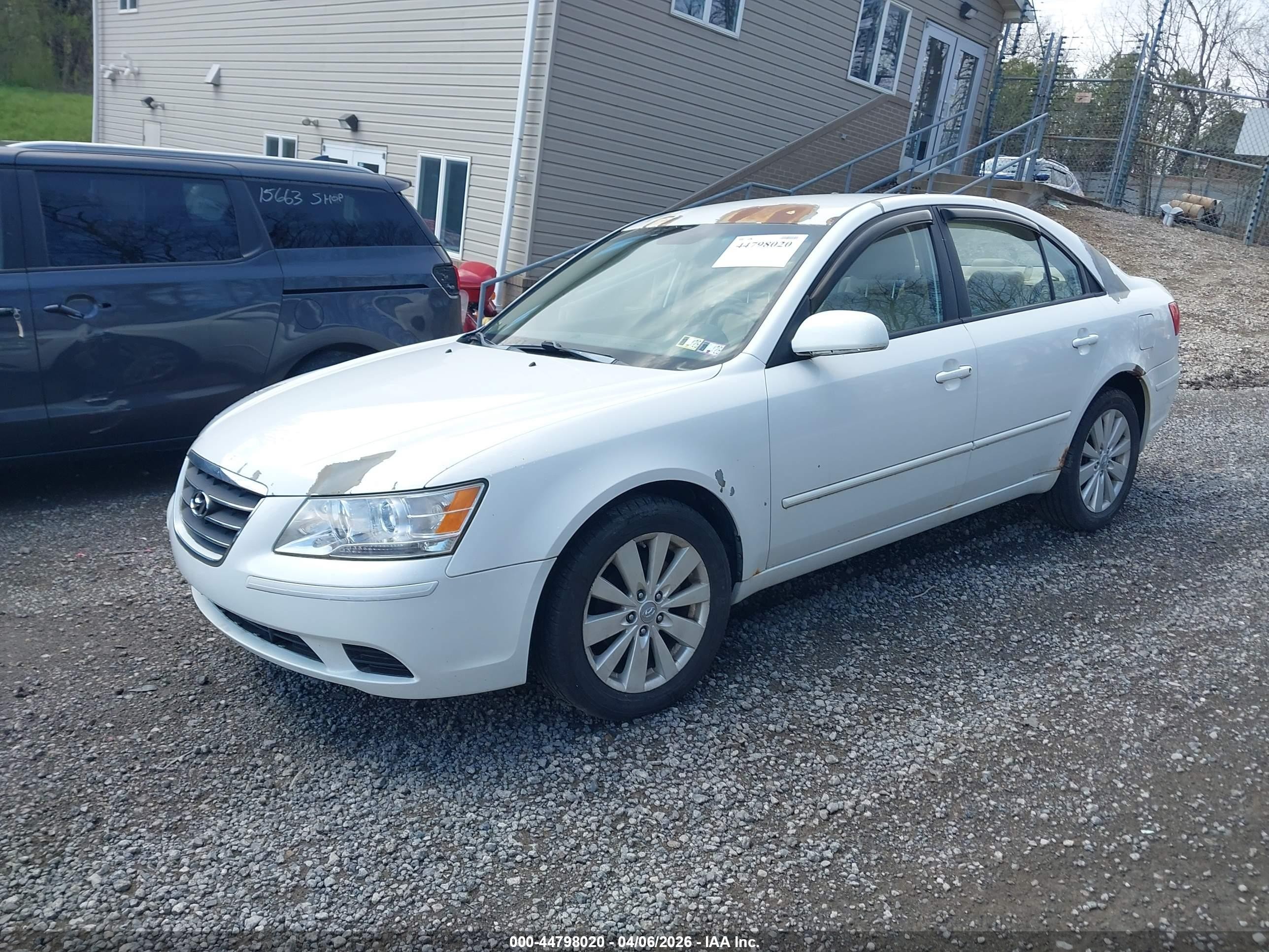 2010 Hyundai Sonata Gls White vin: 5NPET4AC1AH657326