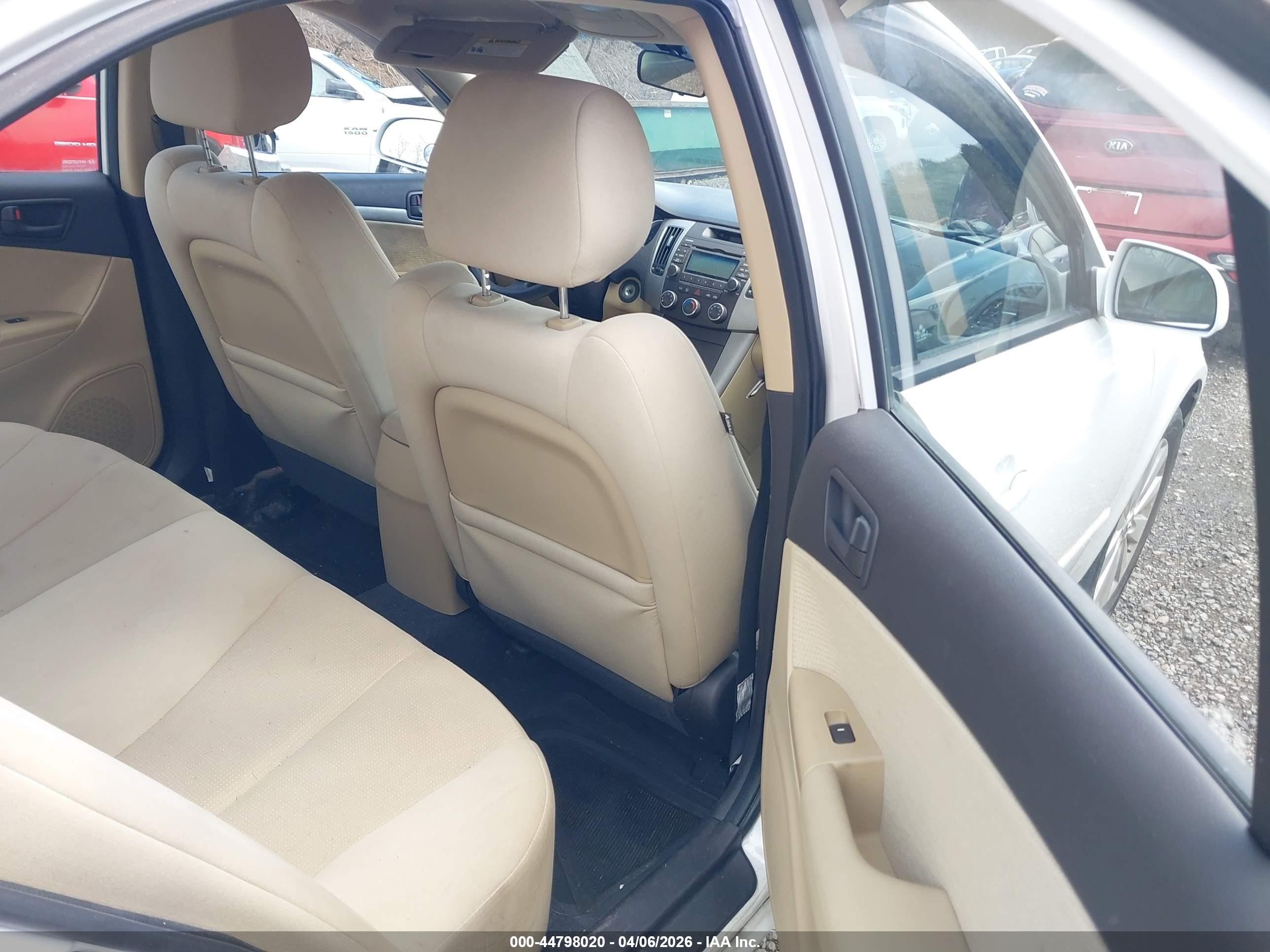 2010 Hyundai Sonata Gls White vin: 5NPET4AC1AH657326