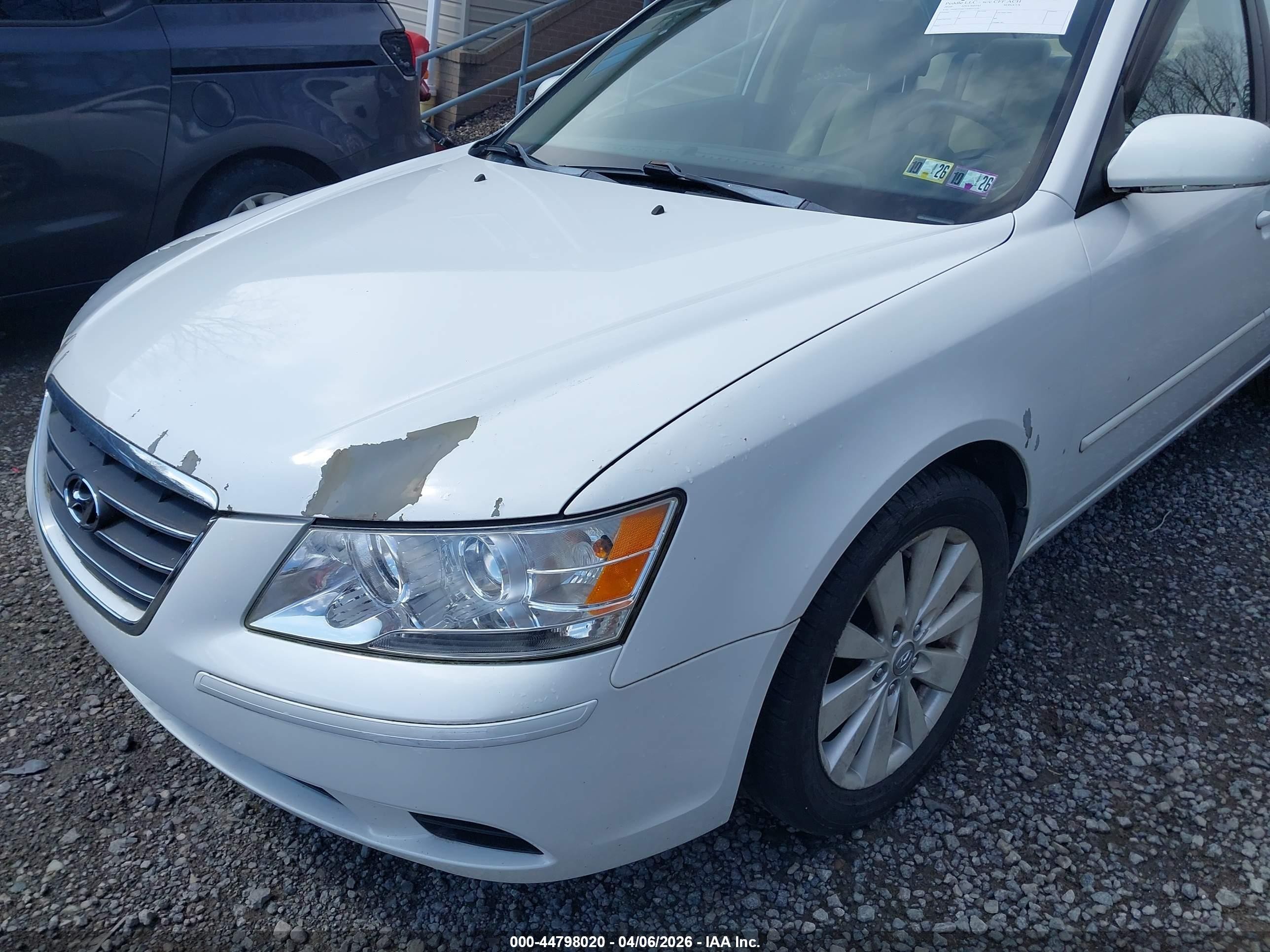 2010 Hyundai Sonata Gls White vin: 5NPET4AC1AH657326