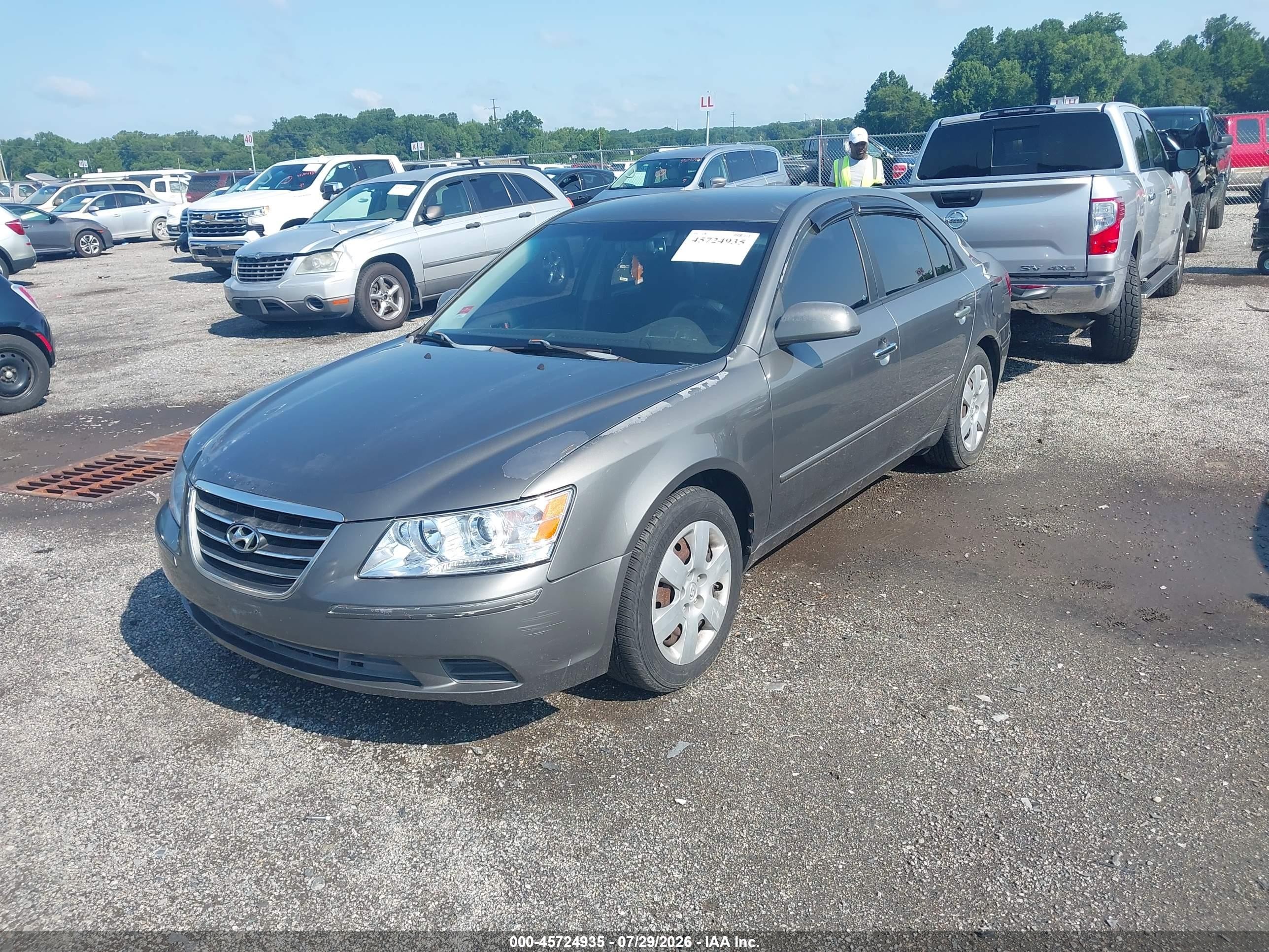 2010 Hyundai Sonata Gls Gray vin: 5NPET4AC2AH579669