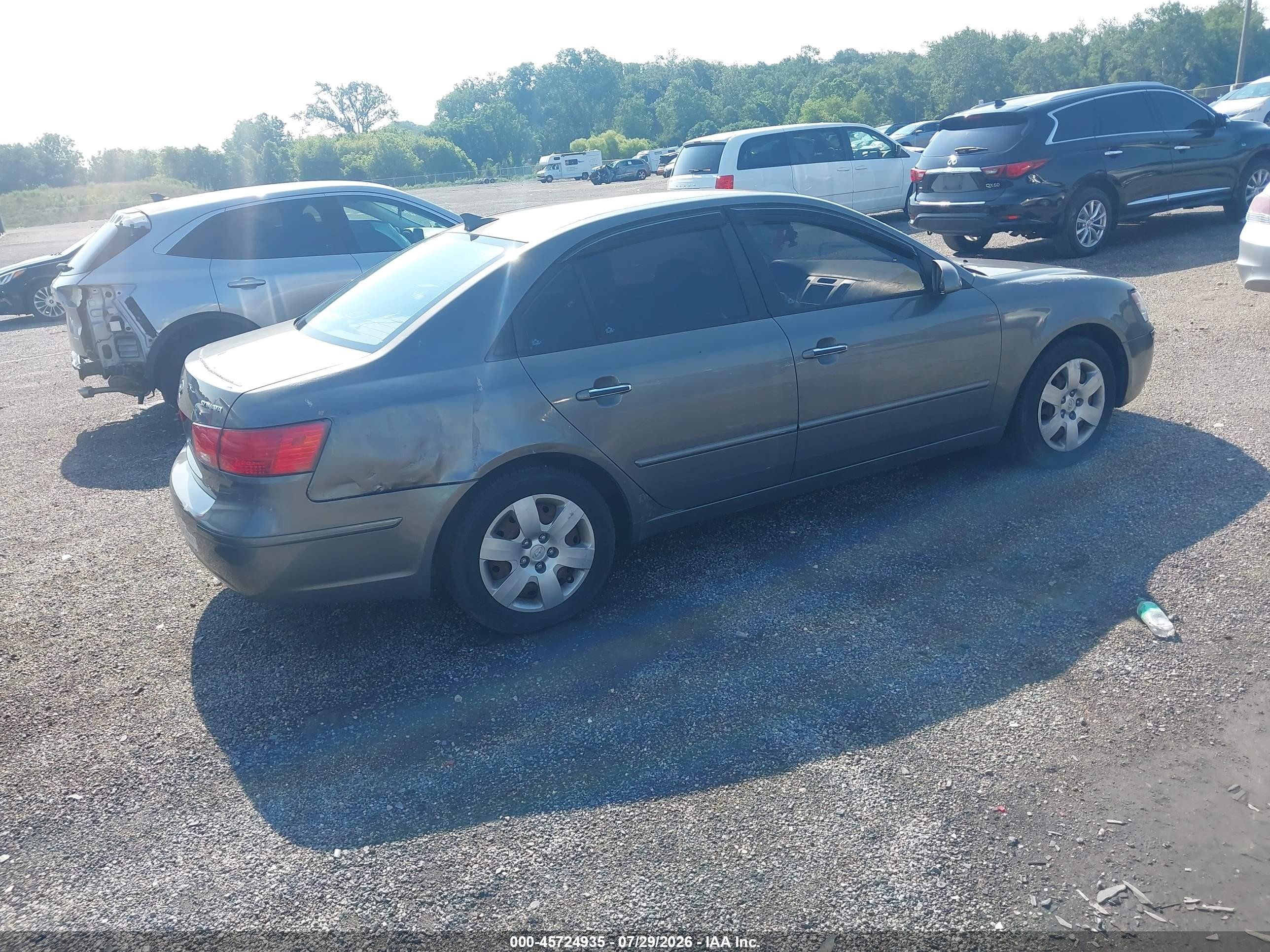 2010 Hyundai Sonata Gls Gray vin: 5NPET4AC2AH579669