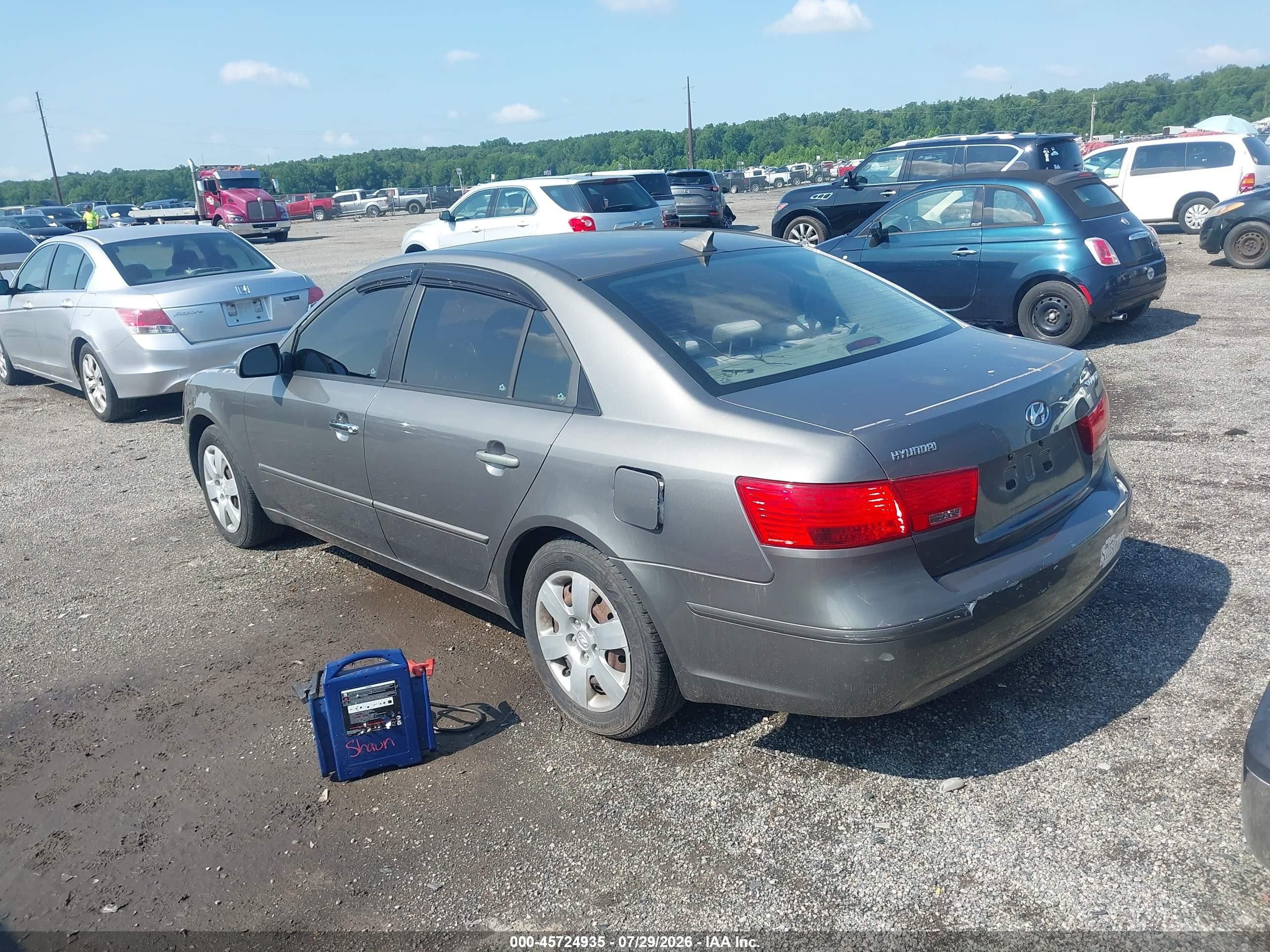 2010 Hyundai Sonata Gls Gray vin: 5NPET4AC2AH579669