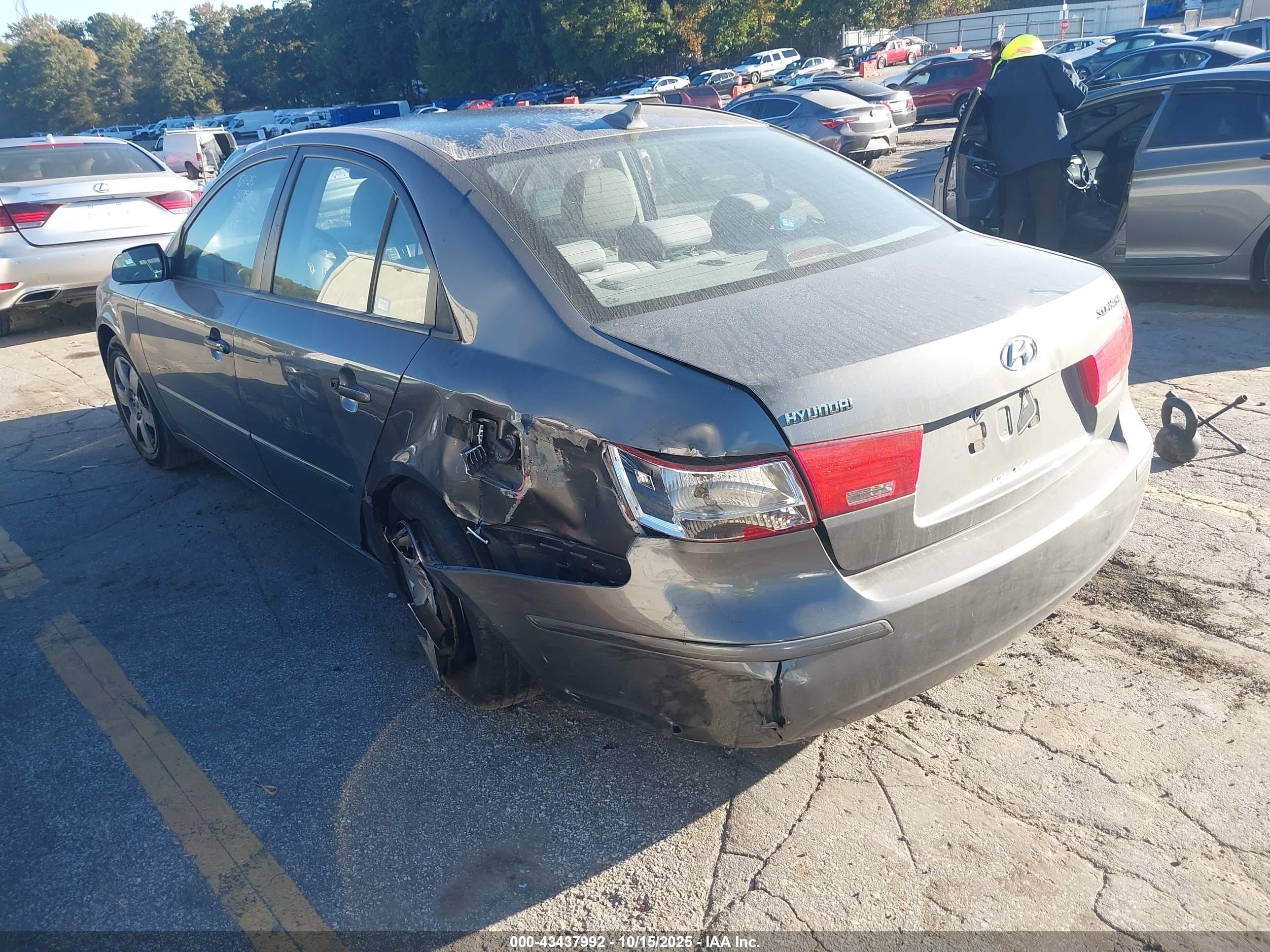 2010 Hyundai Sonata Gls Gray vin: 5NPET4AC2AH595306