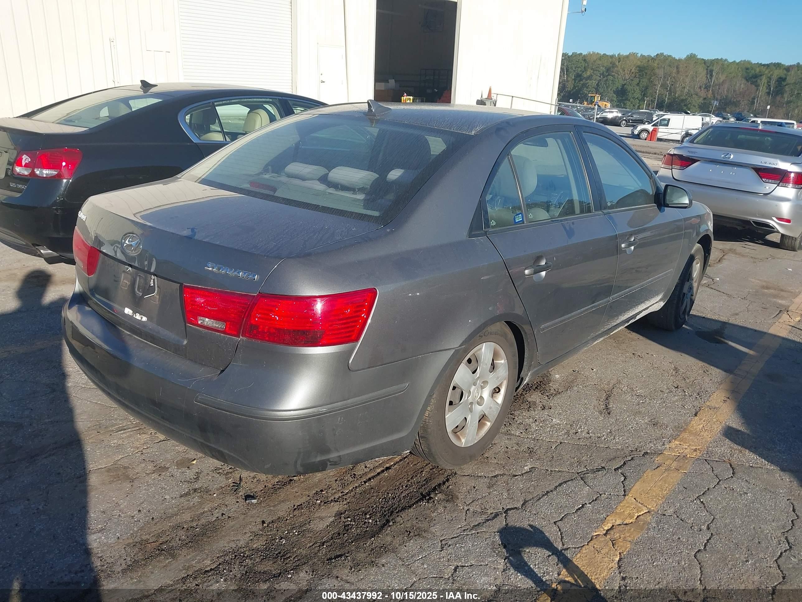 2010 Hyundai Sonata Gls Gray vin: 5NPET4AC2AH595306