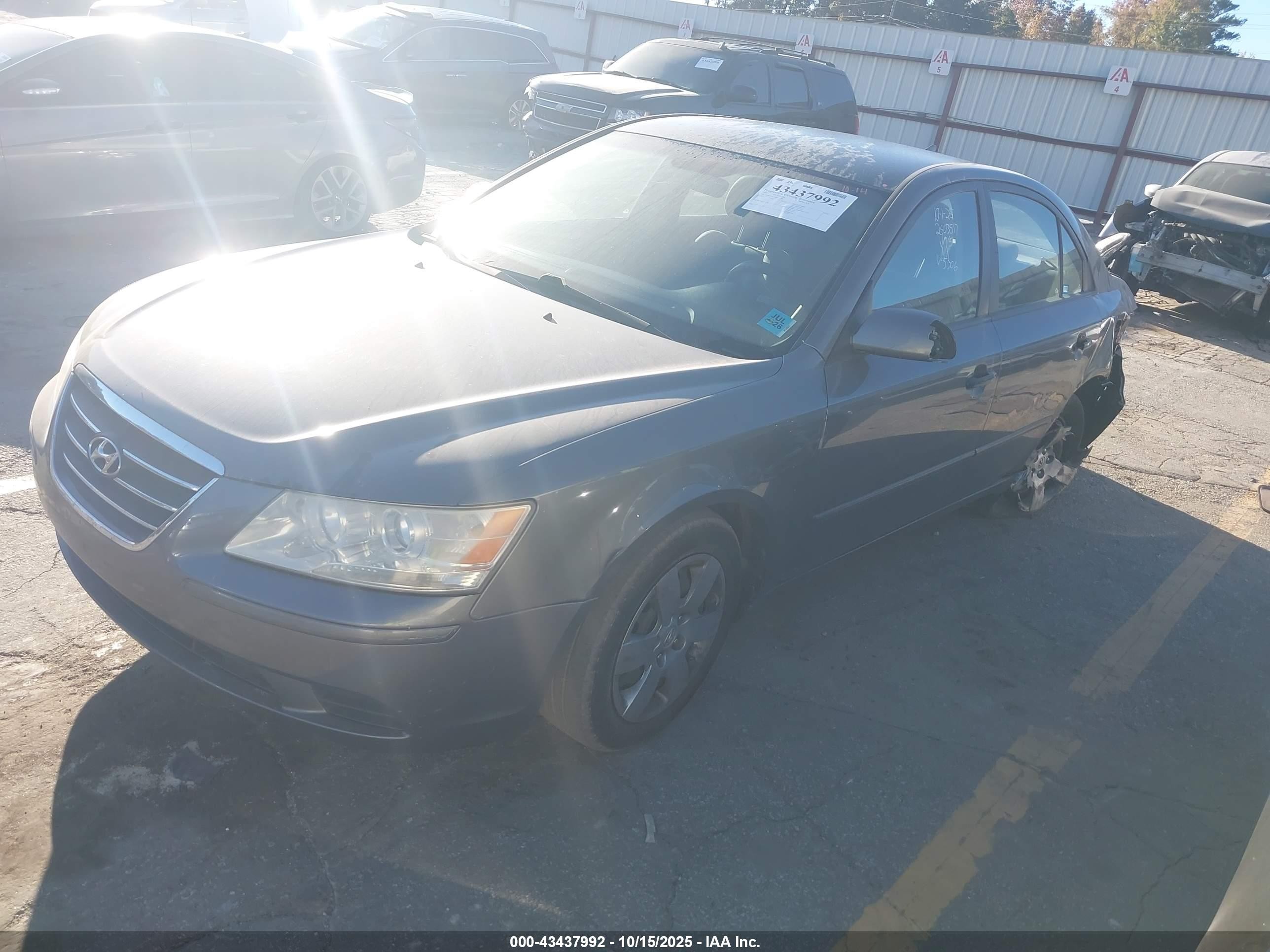 2010 Hyundai Sonata Gls Gray vin: 5NPET4AC2AH595306