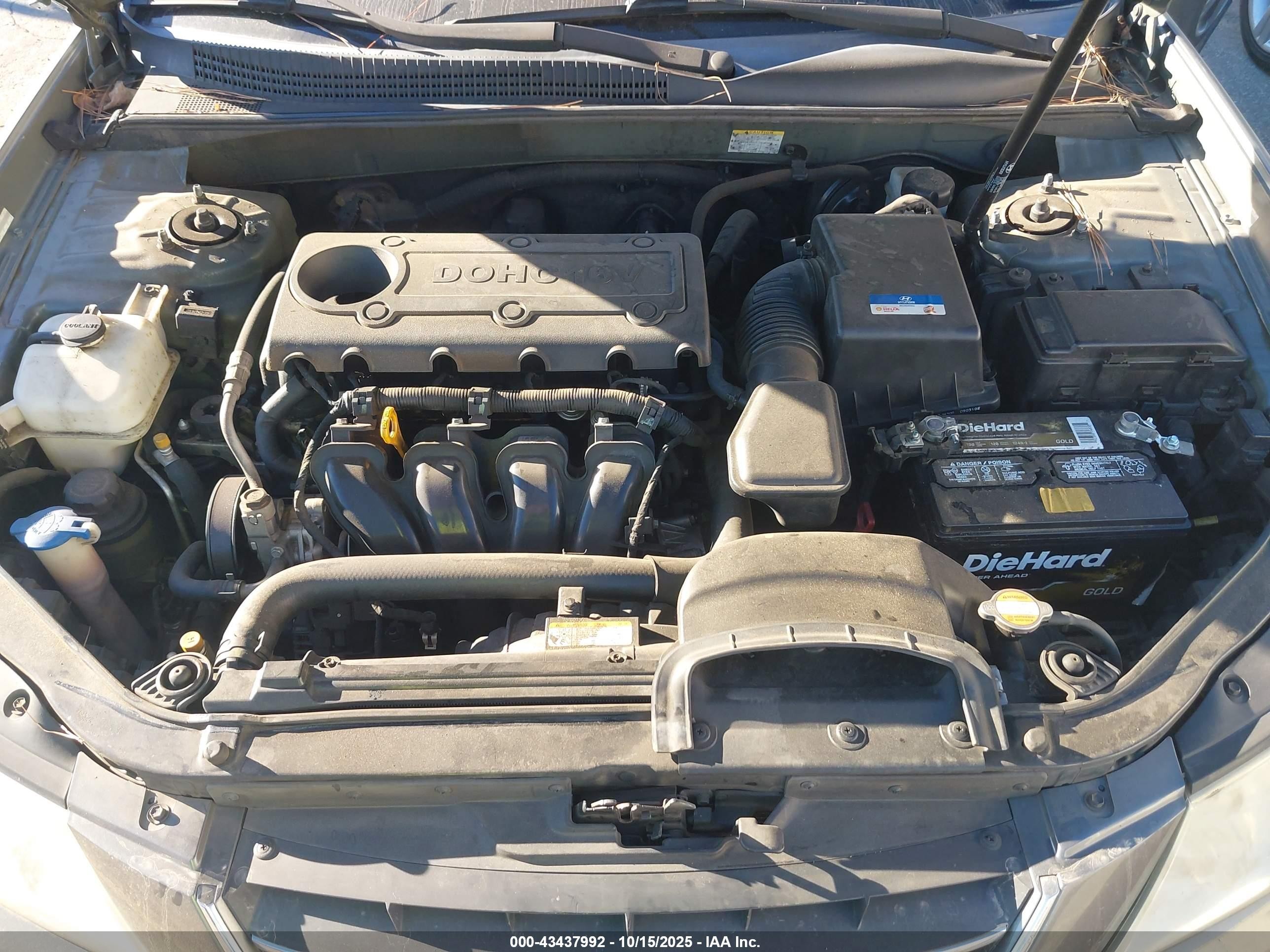 2010 Hyundai Sonata Gls Gray vin: 5NPET4AC2AH595306