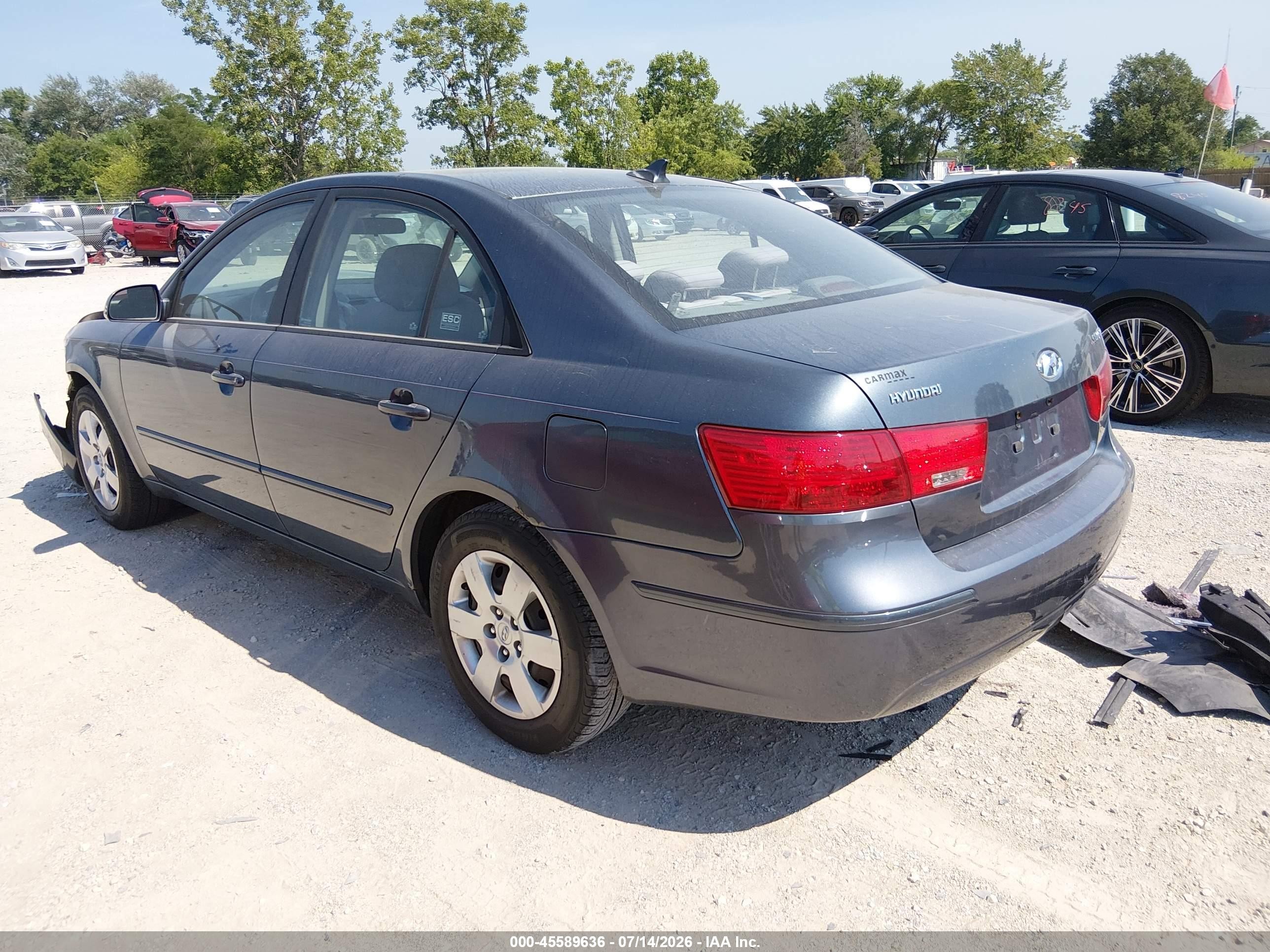2010 Hyundai Sonata Gls Light Blue vin: 5NPET4AC2AH609155