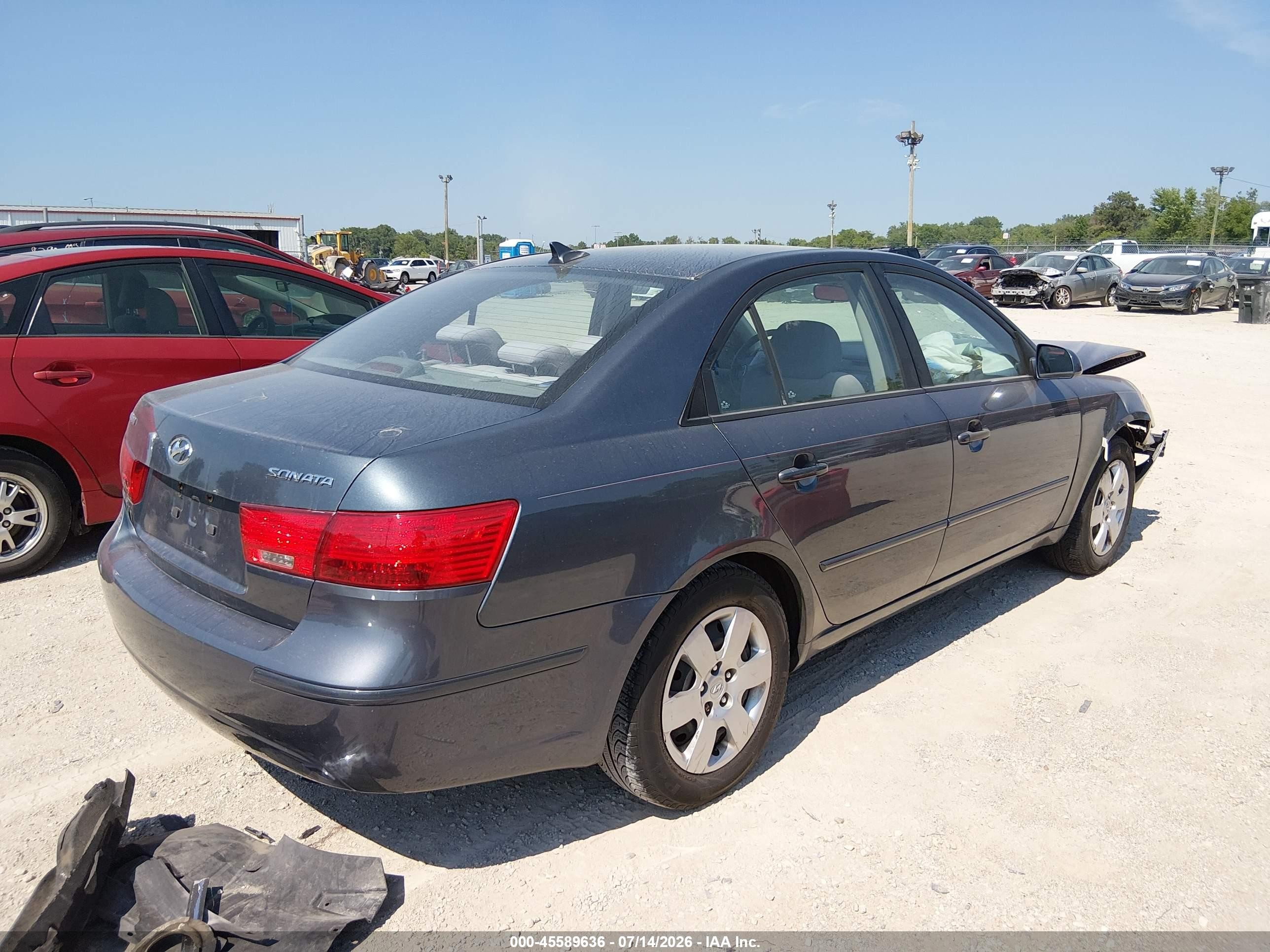 2010 Hyundai Sonata Gls Light Blue vin: 5NPET4AC2AH609155
