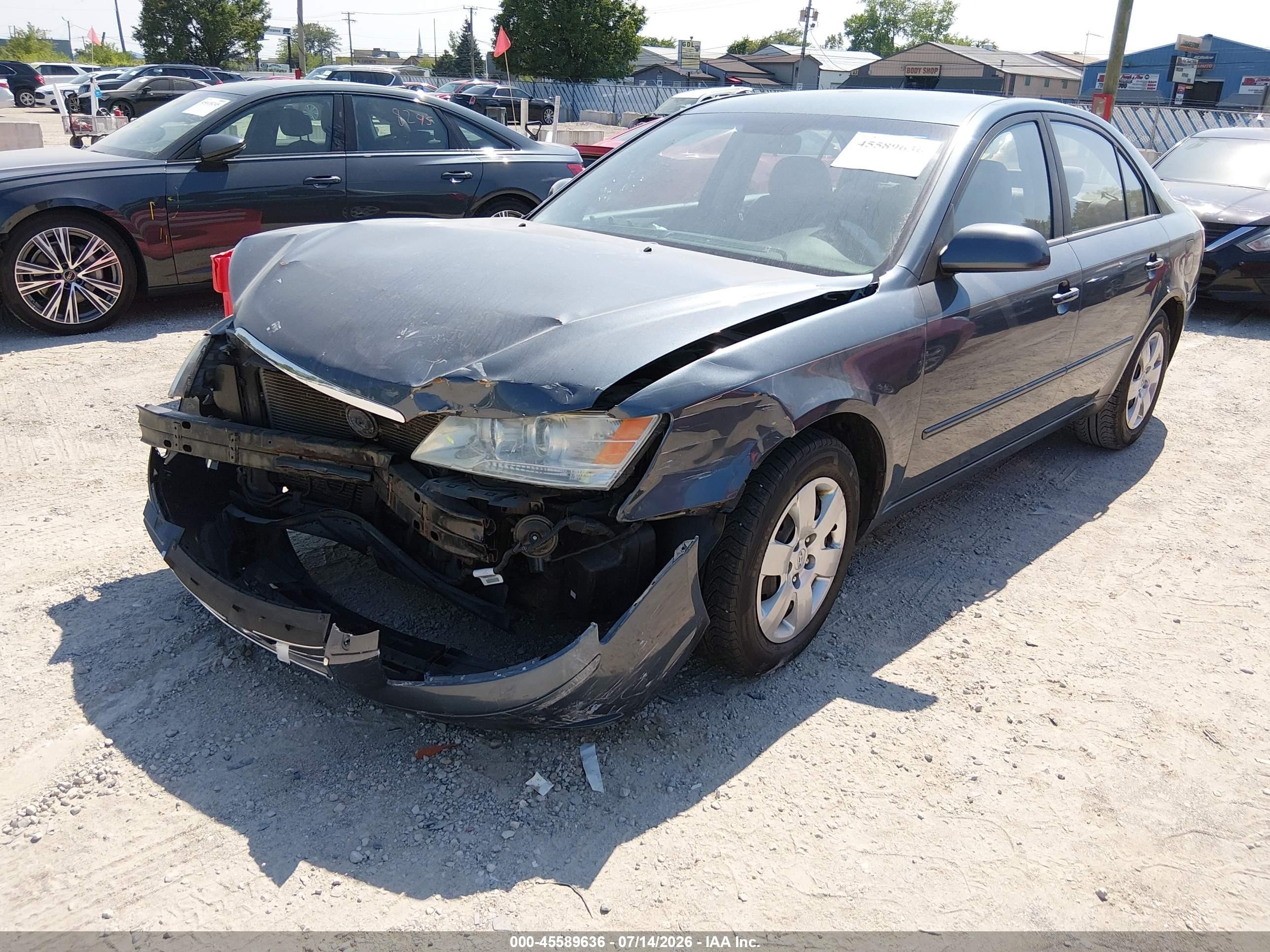 2010 Hyundai Sonata Gls Light Blue vin: 5NPET4AC2AH609155