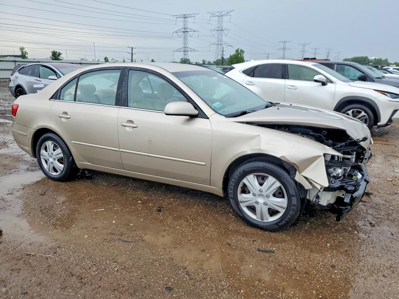 2010 Hyundai Sonata Gls Cream vin: 5NPET4AC2AH612072