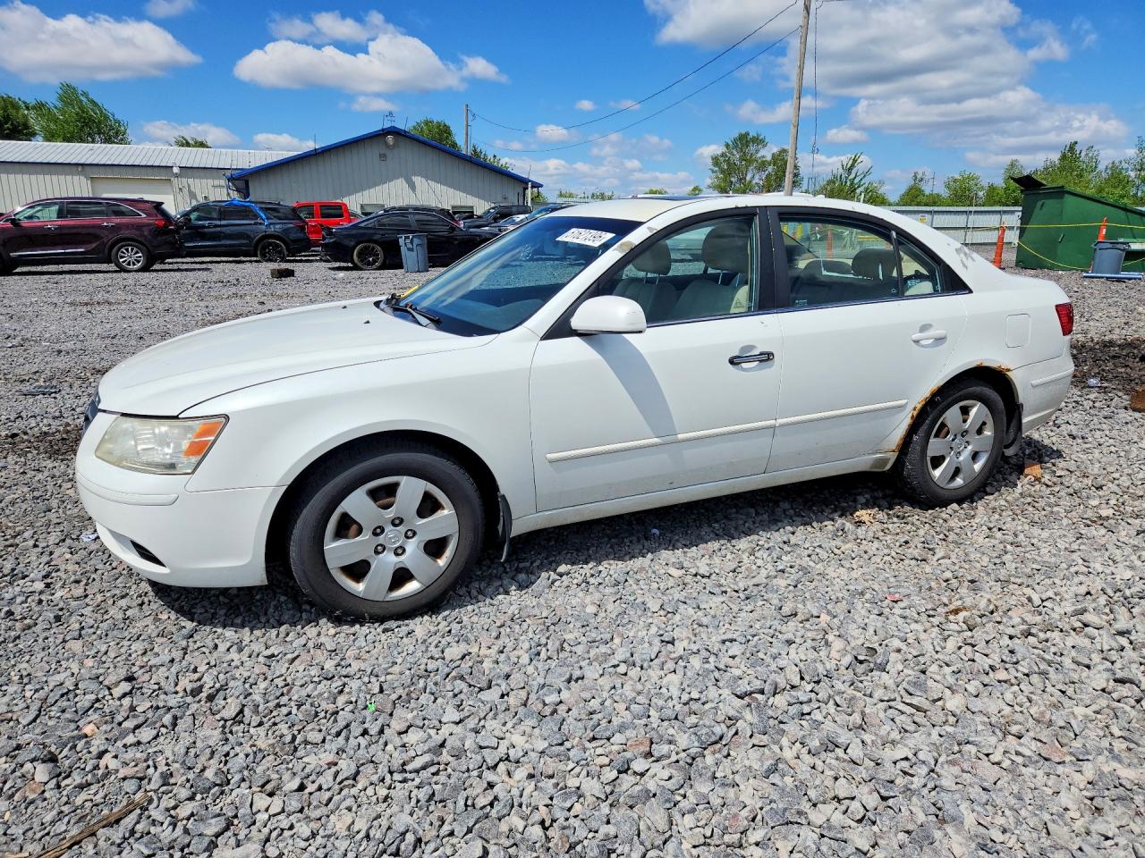 2010 Hyundai Sonata Gls White vin: 5NPET4AC2AH622780