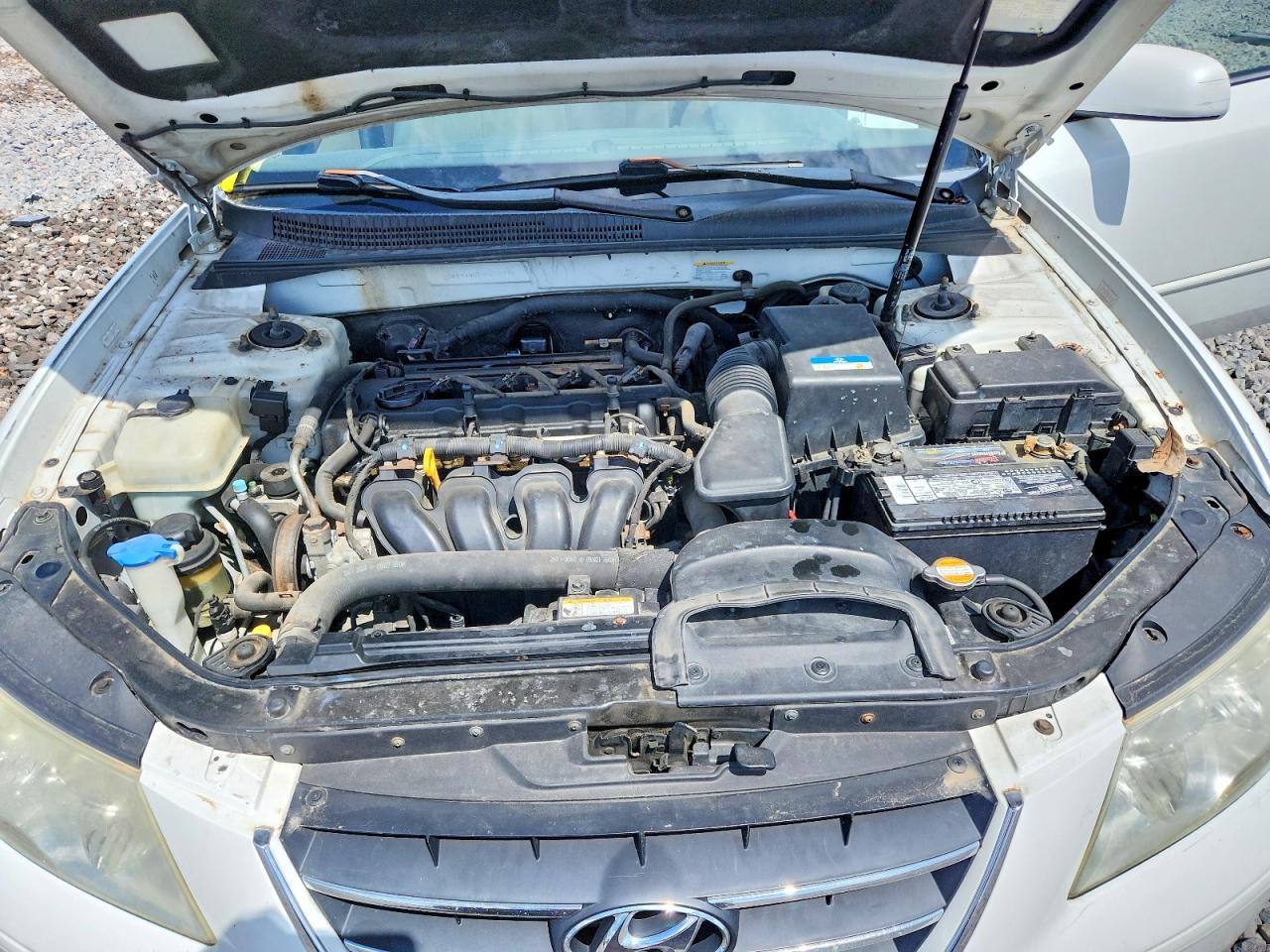 2010 Hyundai Sonata Gls White vin: 5NPET4AC2AH622780