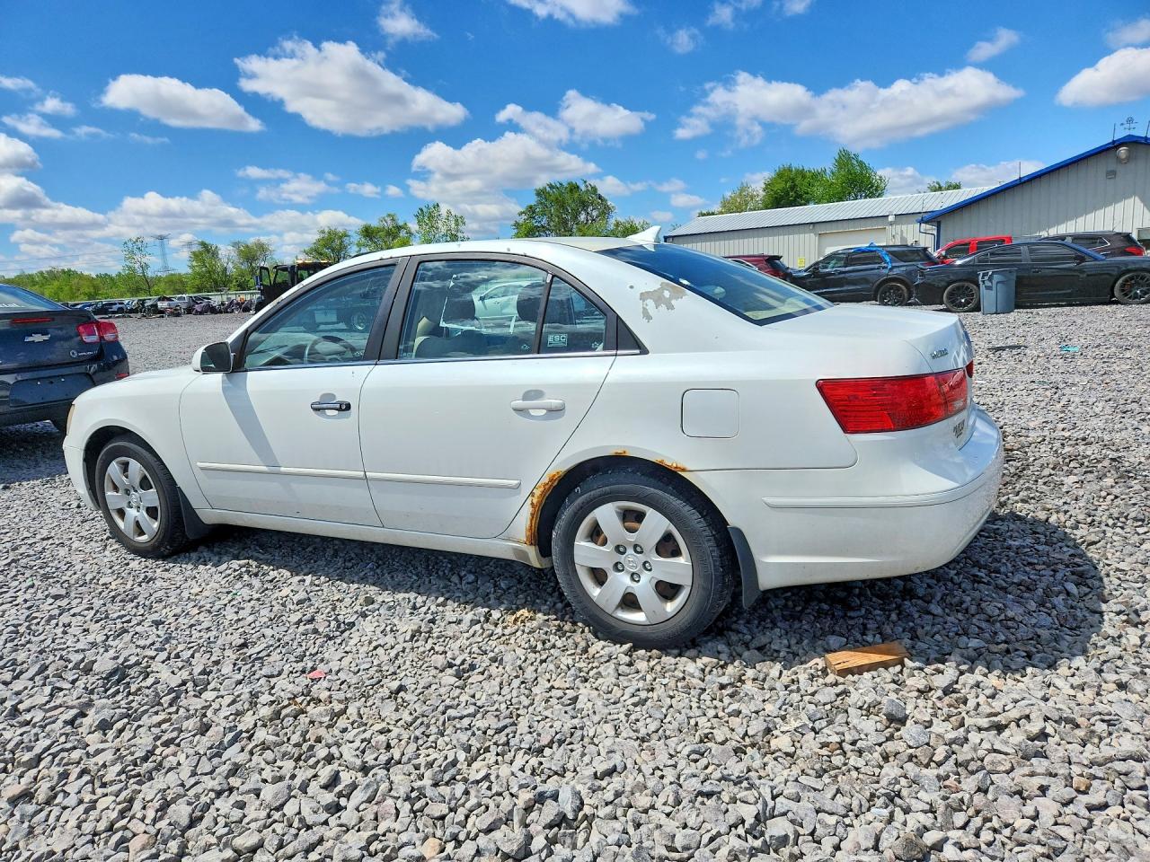 2010 Hyundai Sonata Gls White vin: 5NPET4AC2AH622780