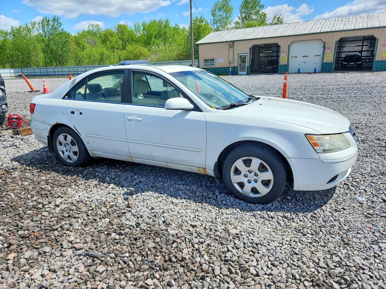 2010 Hyundai Sonata Gls White vin: 5NPET4AC2AH622780