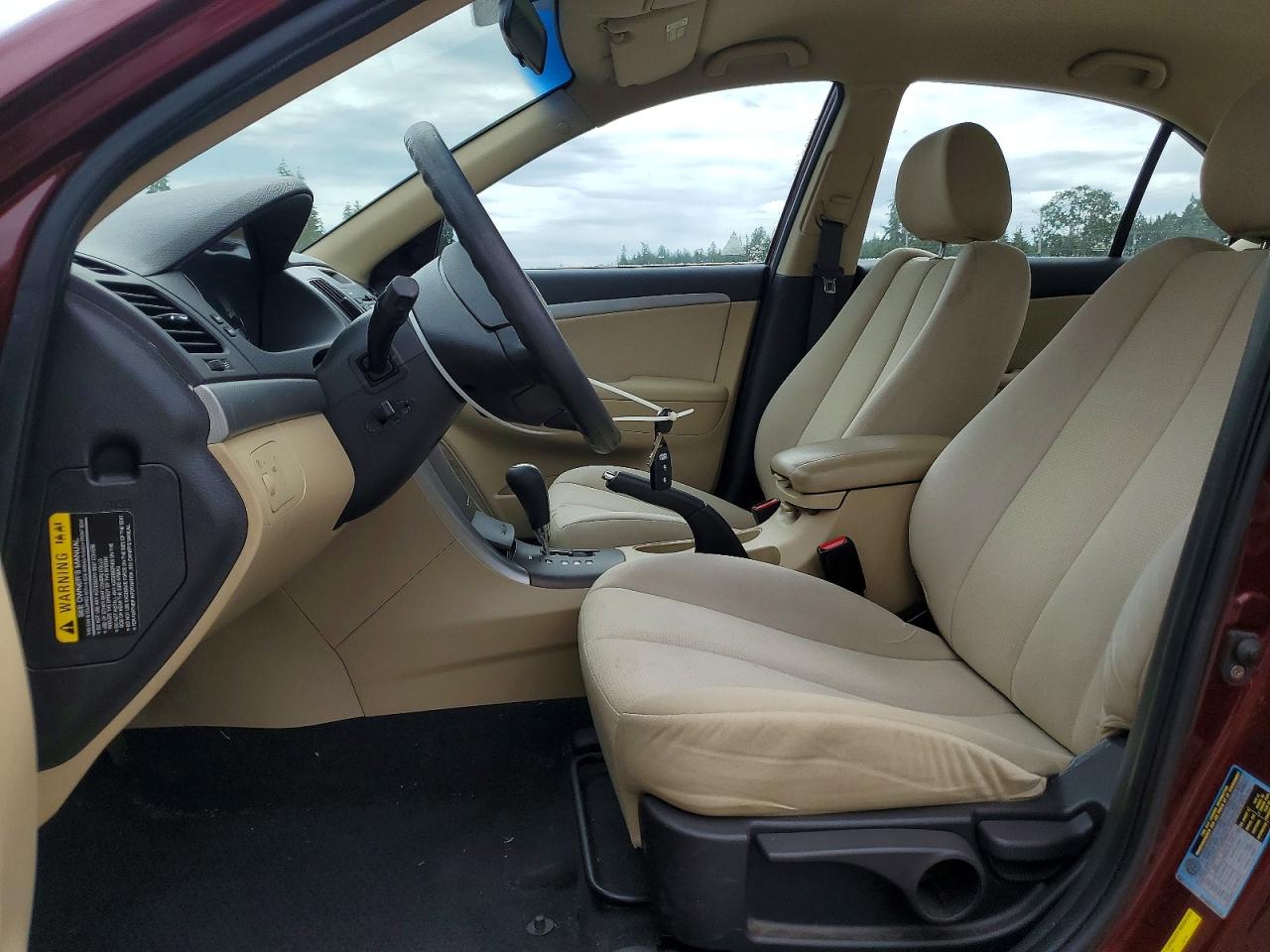 2010 Hyundai Sonata Gls Burgundy vin: 5NPET4AC2AH622908