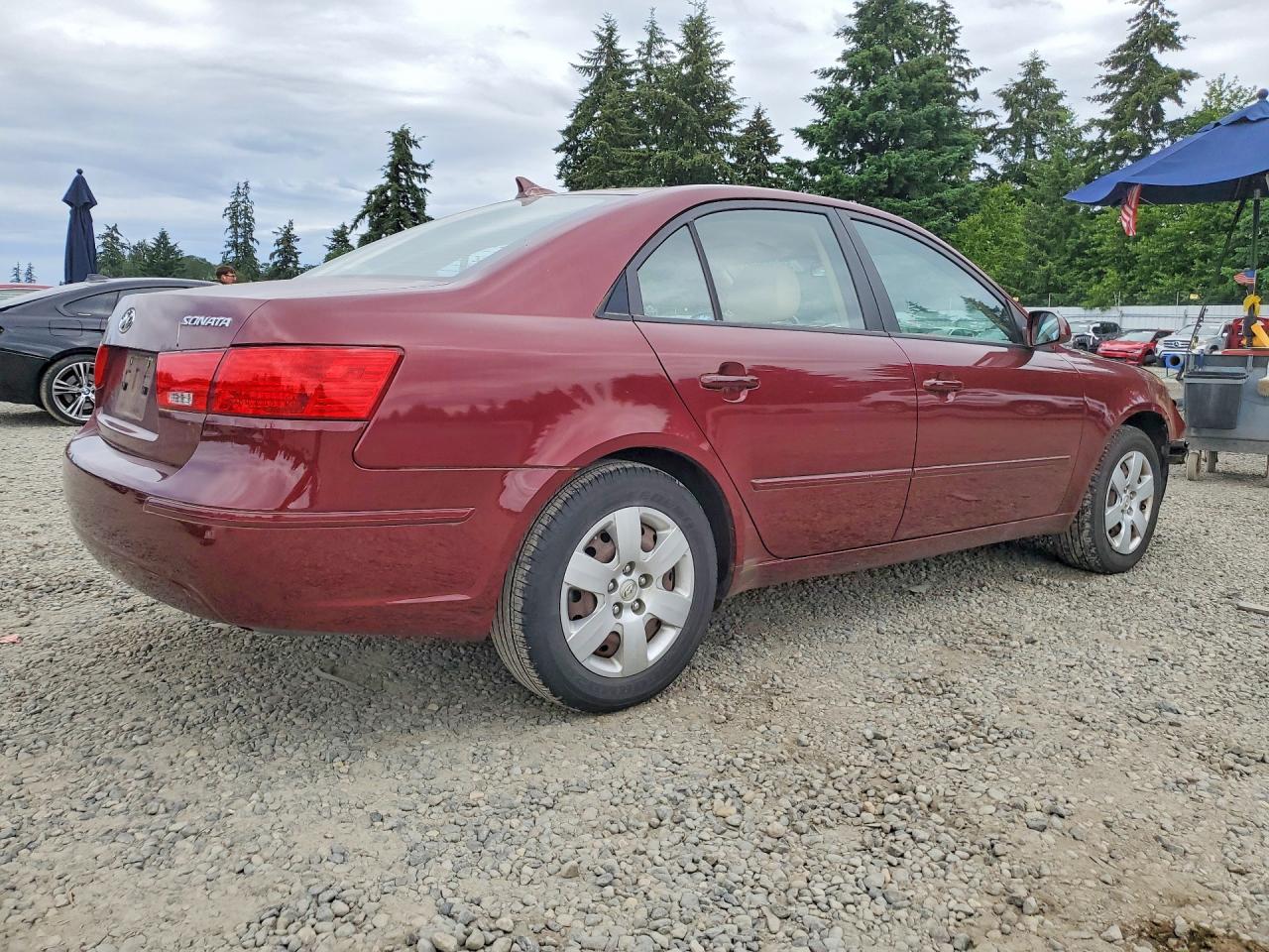 2010 Hyundai Sonata Gls Burgundy vin: 5NPET4AC2AH622908