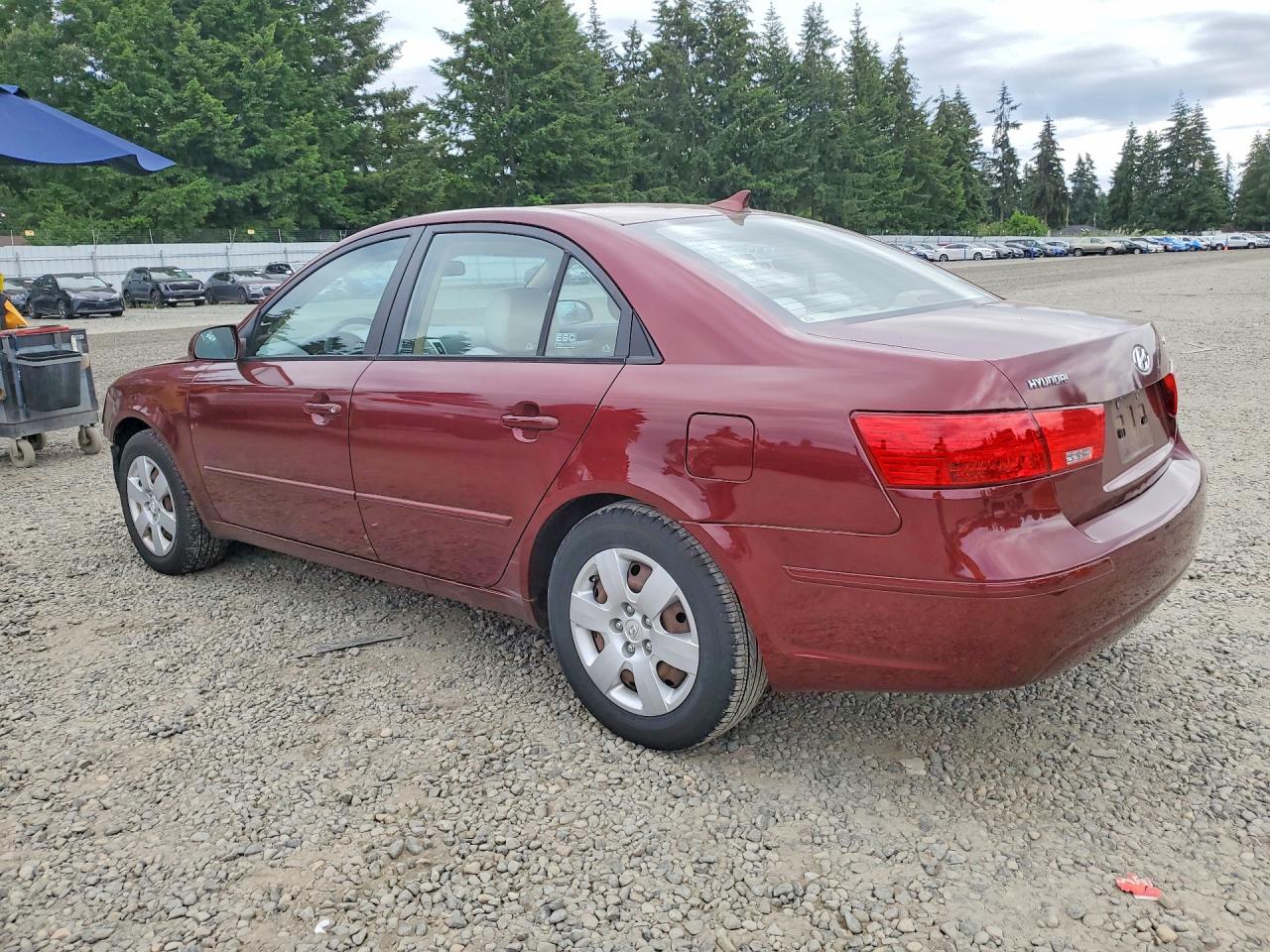 2010 Hyundai Sonata Gls Burgundy vin: 5NPET4AC2AH622908