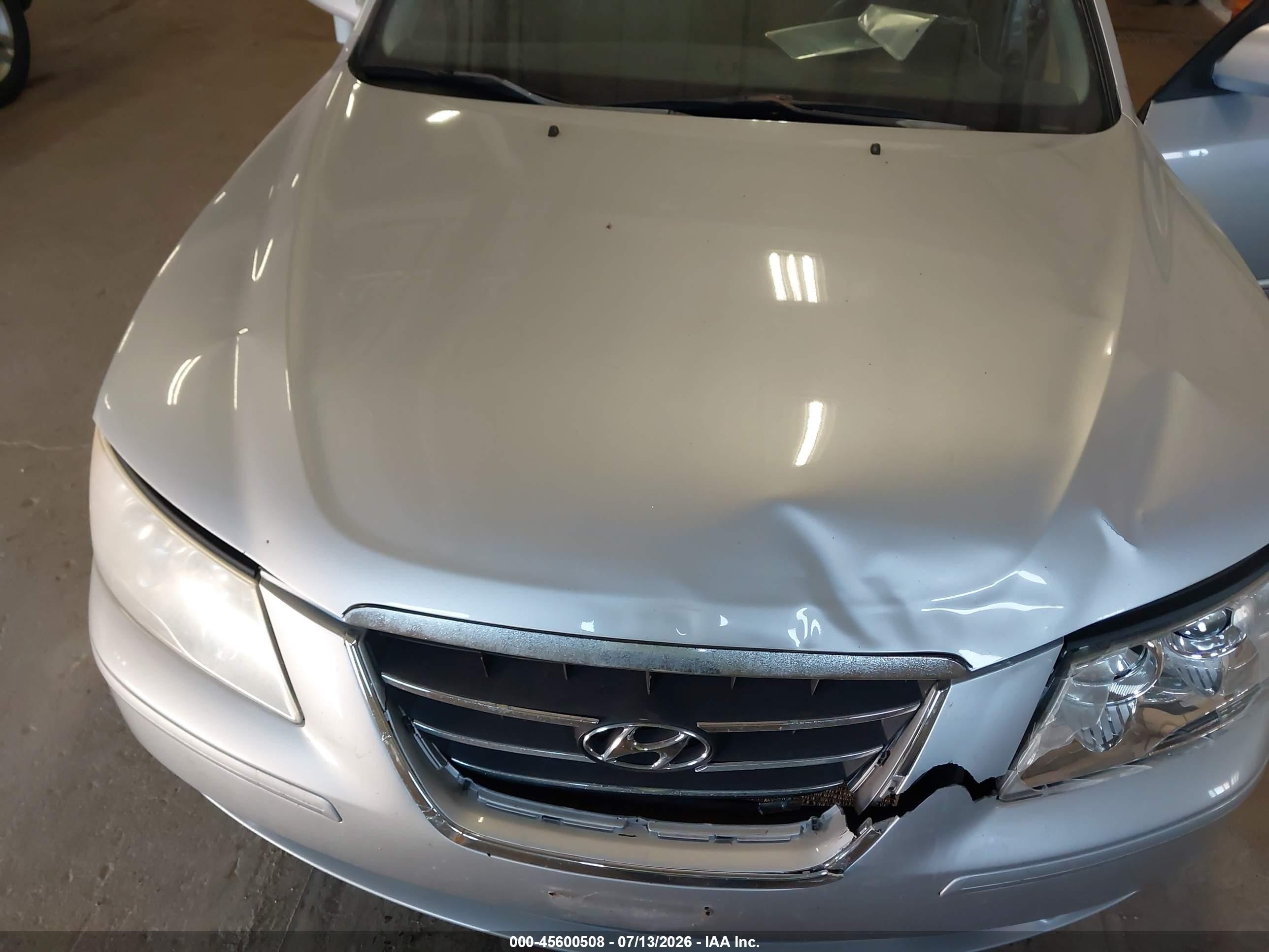 2010 Hyundai Sonata Gls Silver vin: 5NPET4AC2AH641488