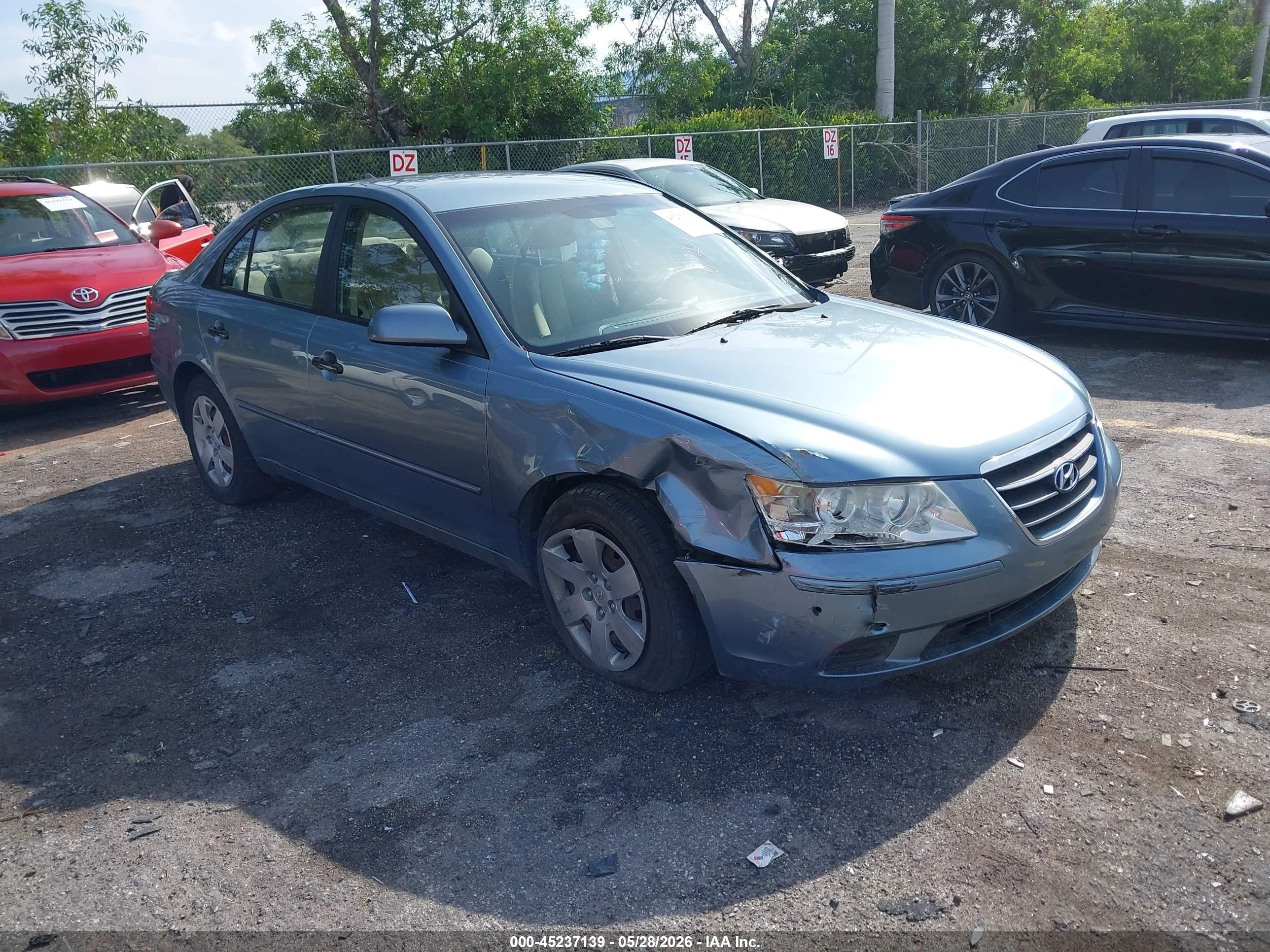 2010 Hyundai Sonata Gls Blue vin: 5NPET4AC2AH643922