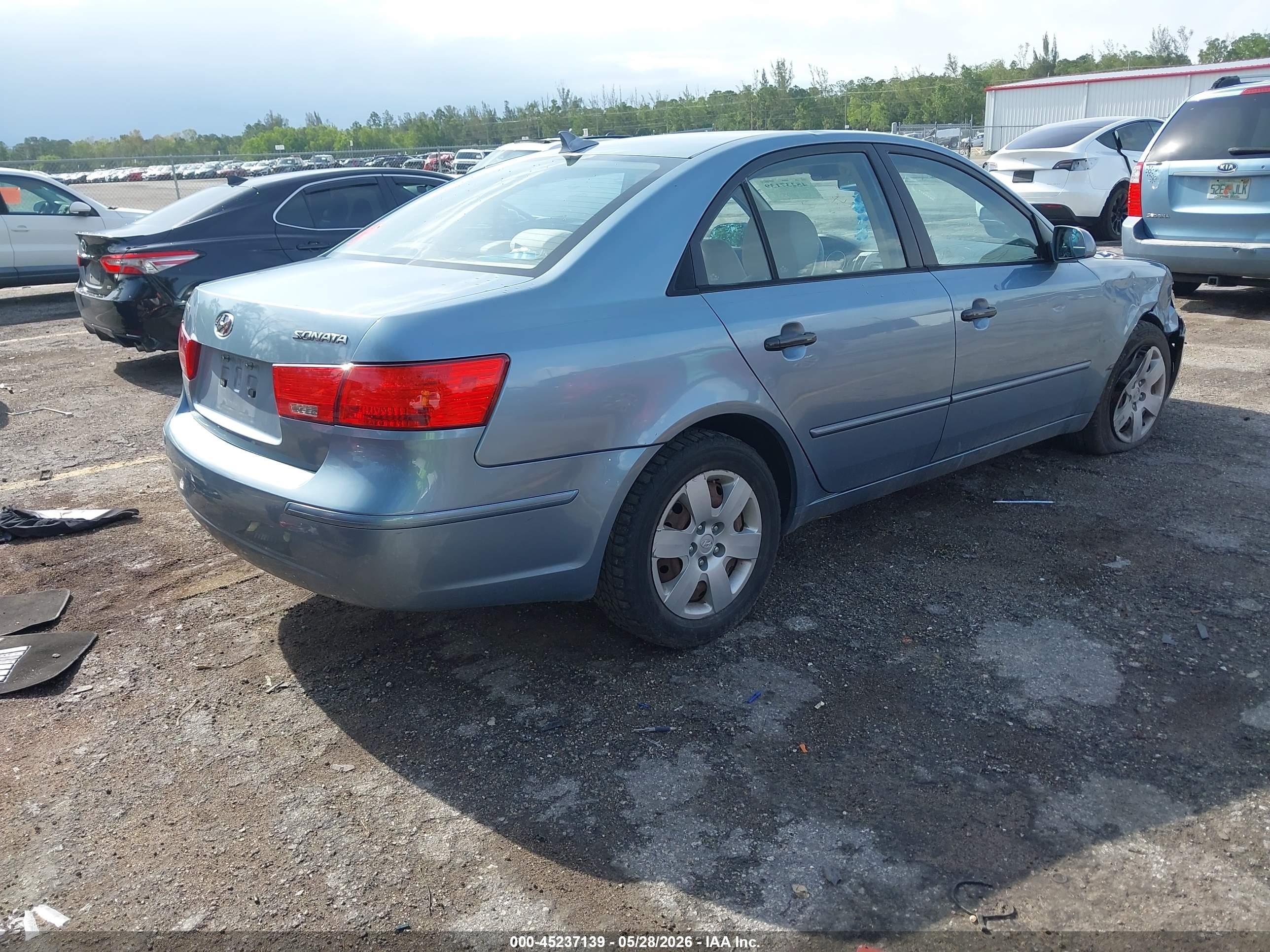 2010 Hyundai Sonata Gls Blue vin: 5NPET4AC2AH643922