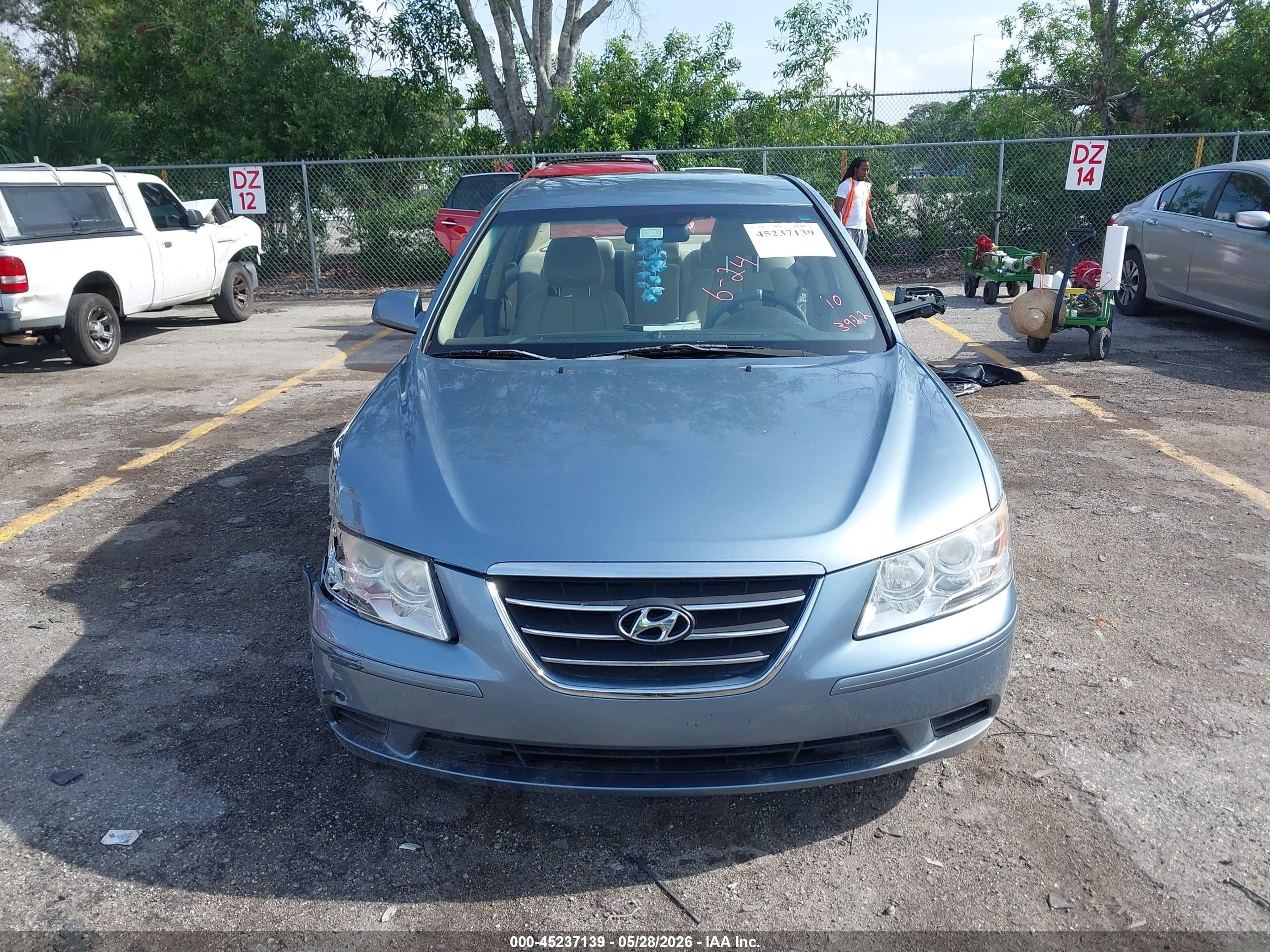 2010 Hyundai Sonata Gls Blue vin: 5NPET4AC2AH643922