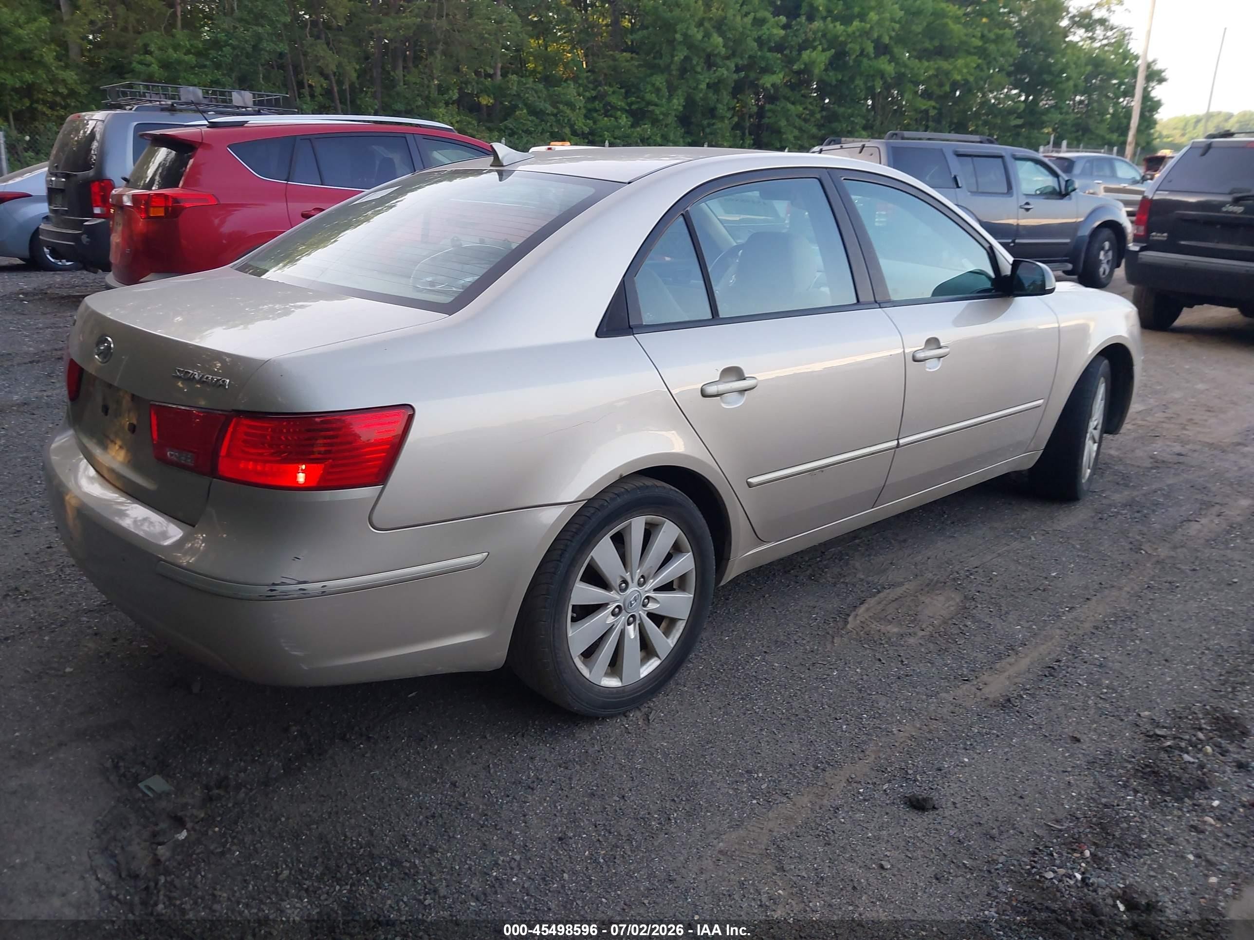 2010 Hyundai Sonata Gls Gold vin: 5NPET4AC2AH658453