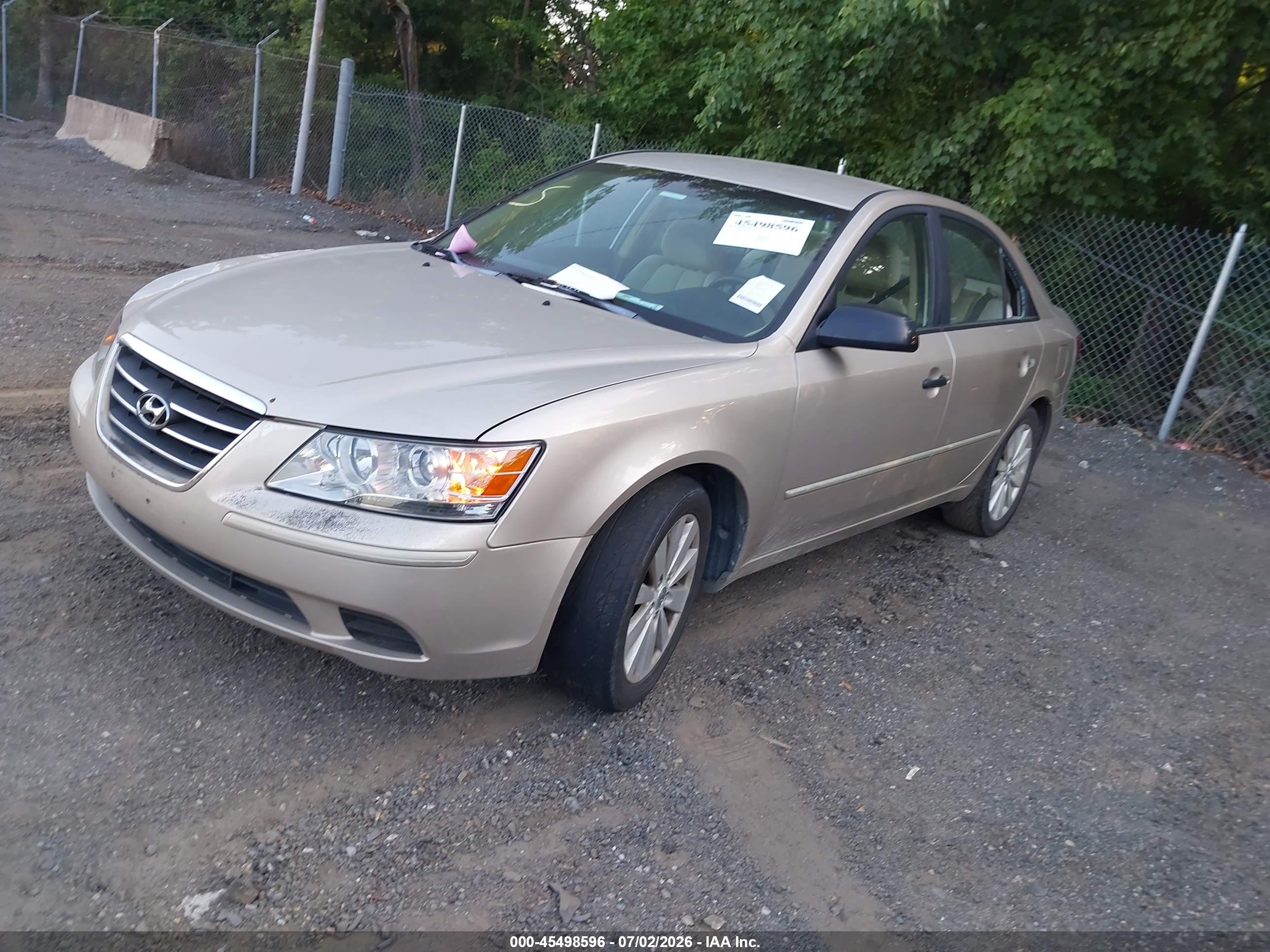 2010 Hyundai Sonata Gls Gold vin: 5NPET4AC2AH658453