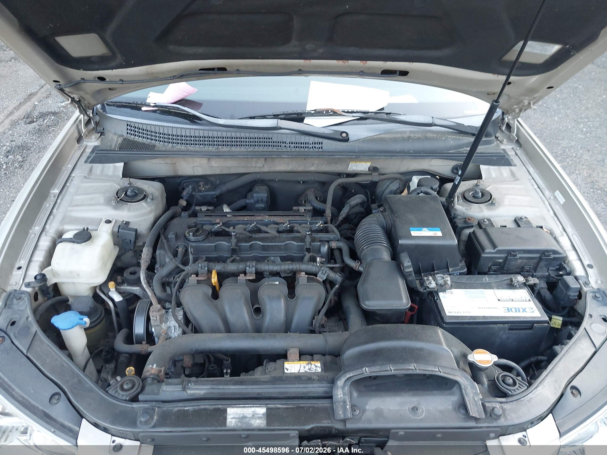 2010 Hyundai Sonata Gls Gold vin: 5NPET4AC2AH658453