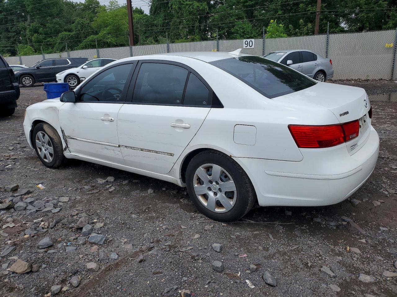 2010 Hyundai Sonata Gls White vin: 5NPET4AC3AH583116