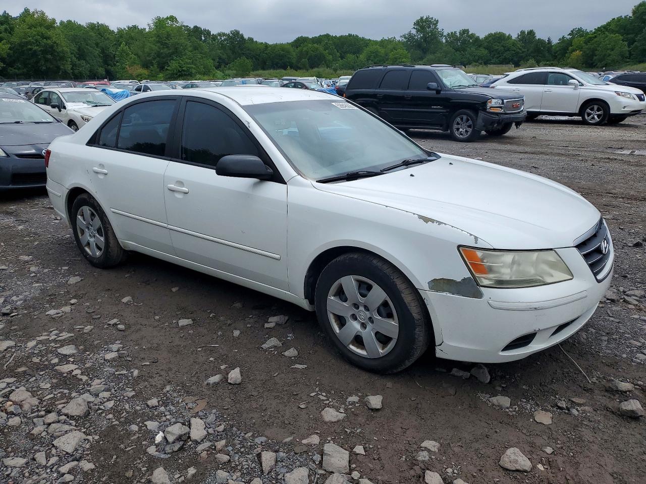 2010 Hyundai Sonata Gls White vin: 5NPET4AC3AH583116