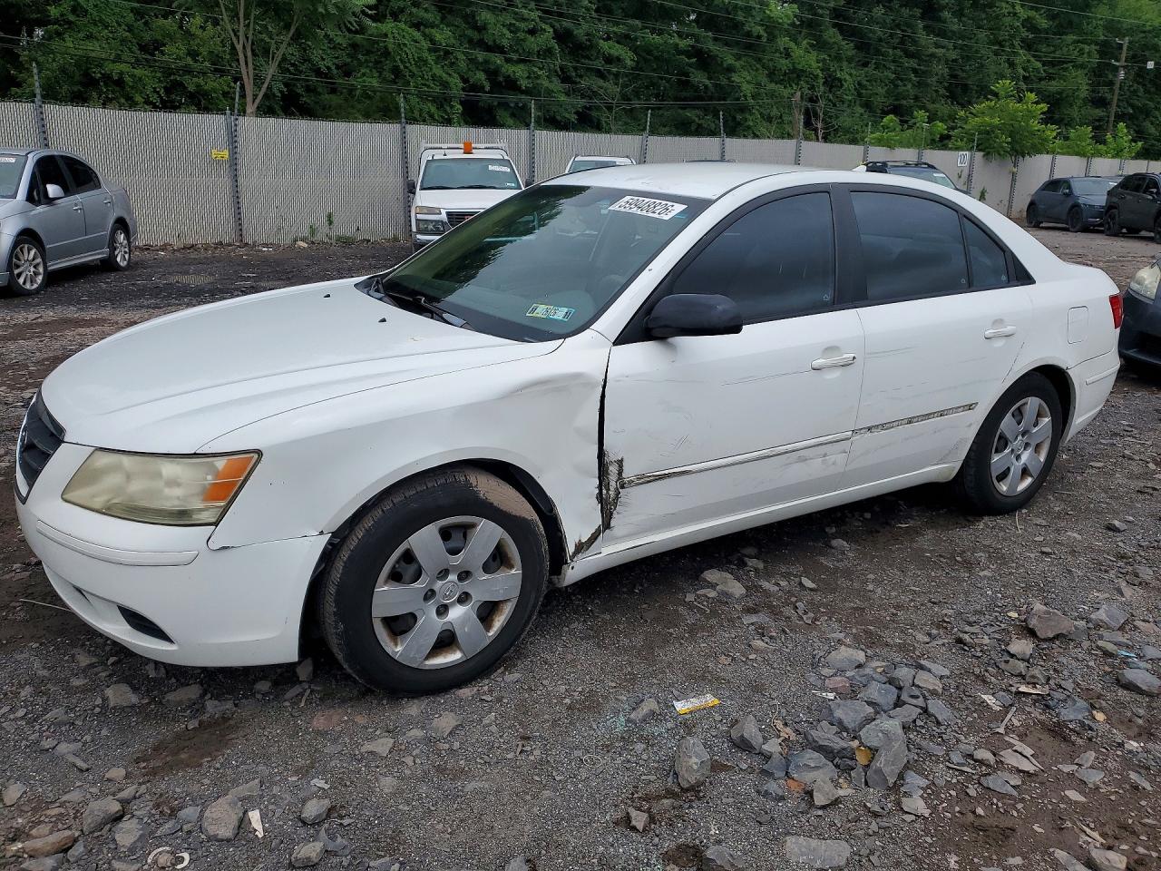 2010 Hyundai Sonata Gls White vin: 5NPET4AC3AH583116