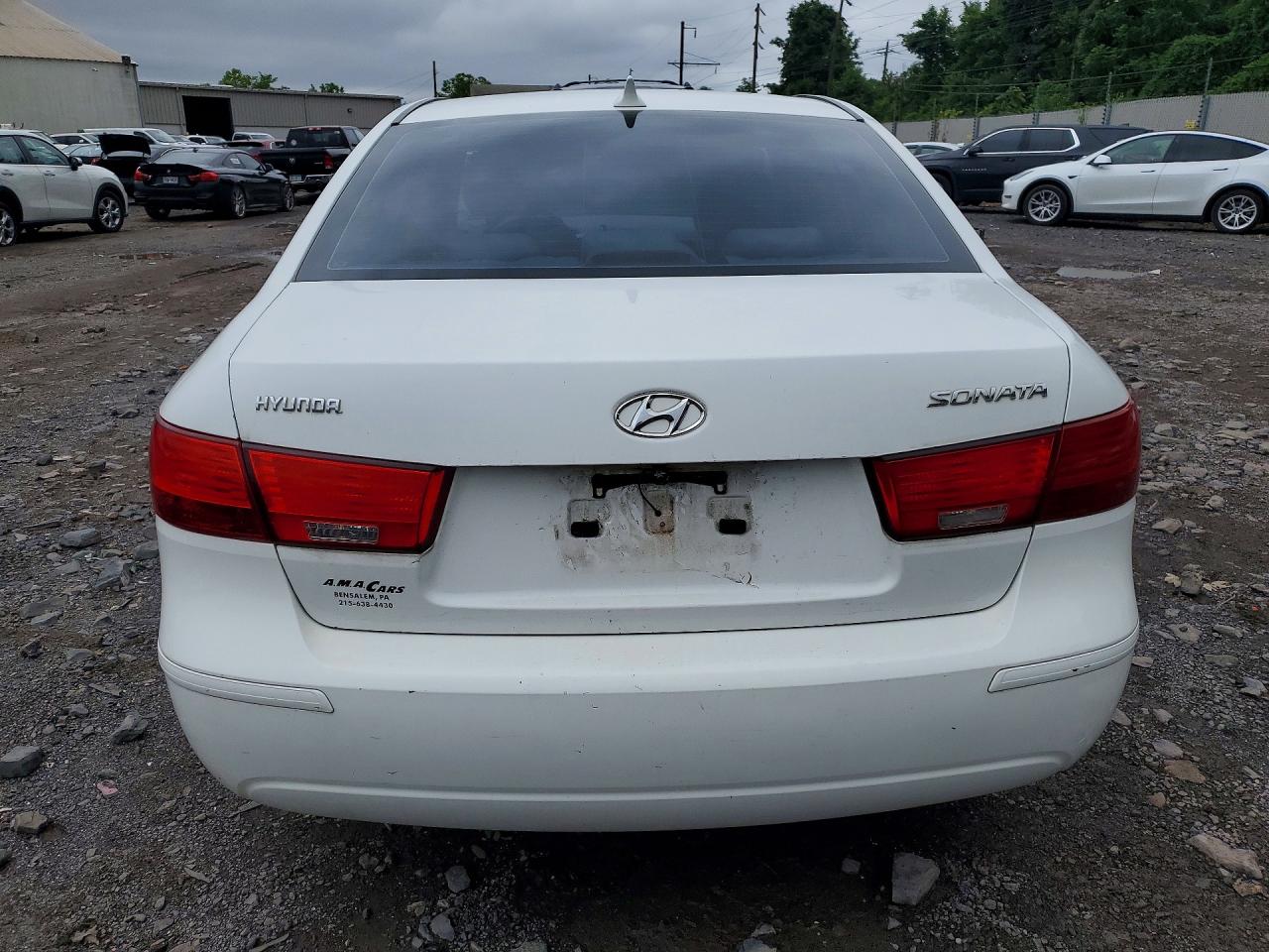 2010 Hyundai Sonata Gls White vin: 5NPET4AC3AH583116