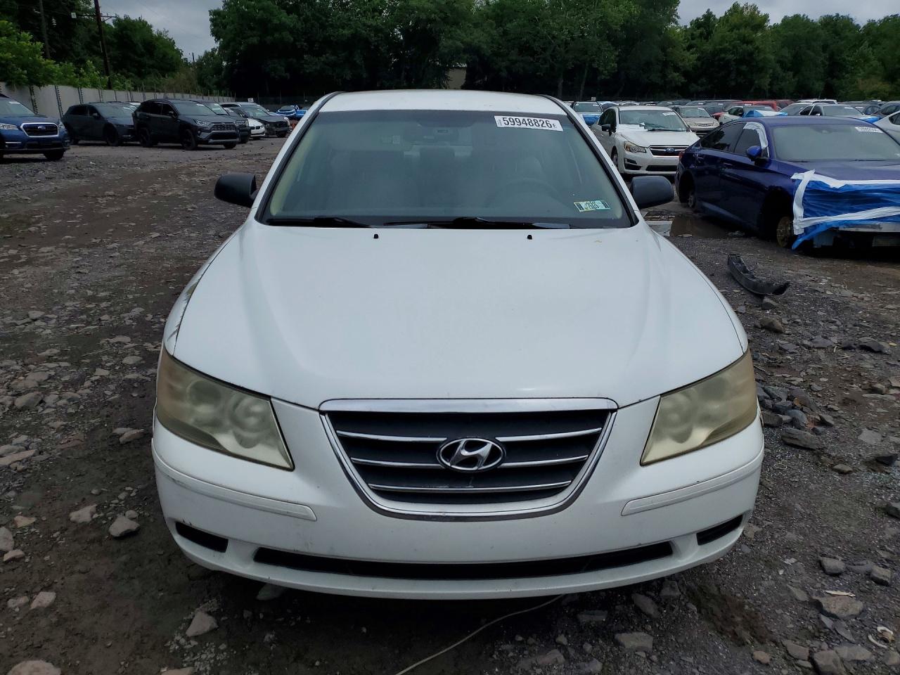 2010 Hyundai Sonata Gls White vin: 5NPET4AC3AH583116