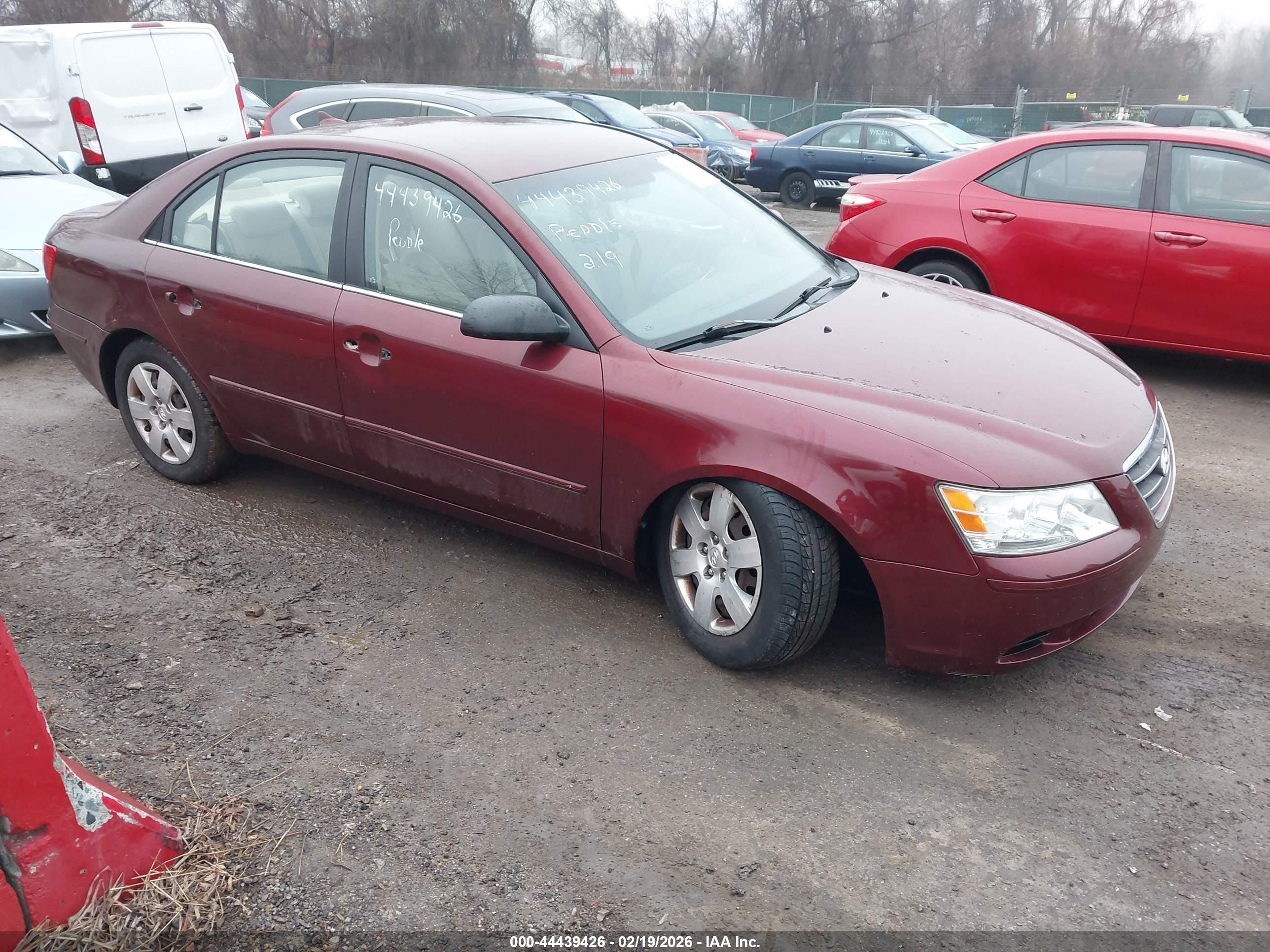 2010 Hyundai Sonata Gls Maroon vin: 5NPET4AC3AH618611