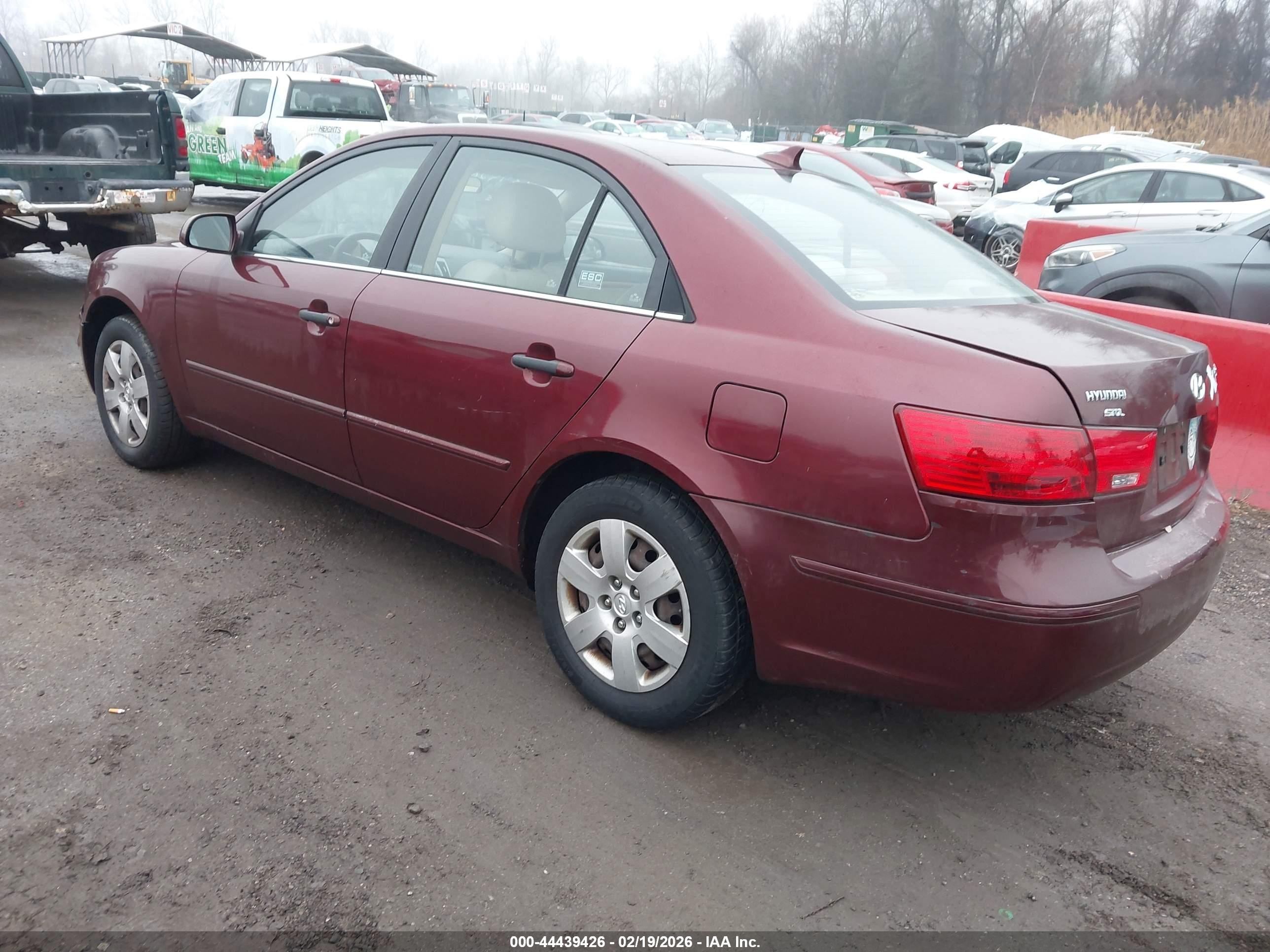 2010 Hyundai Sonata Gls Maroon vin: 5NPET4AC3AH618611