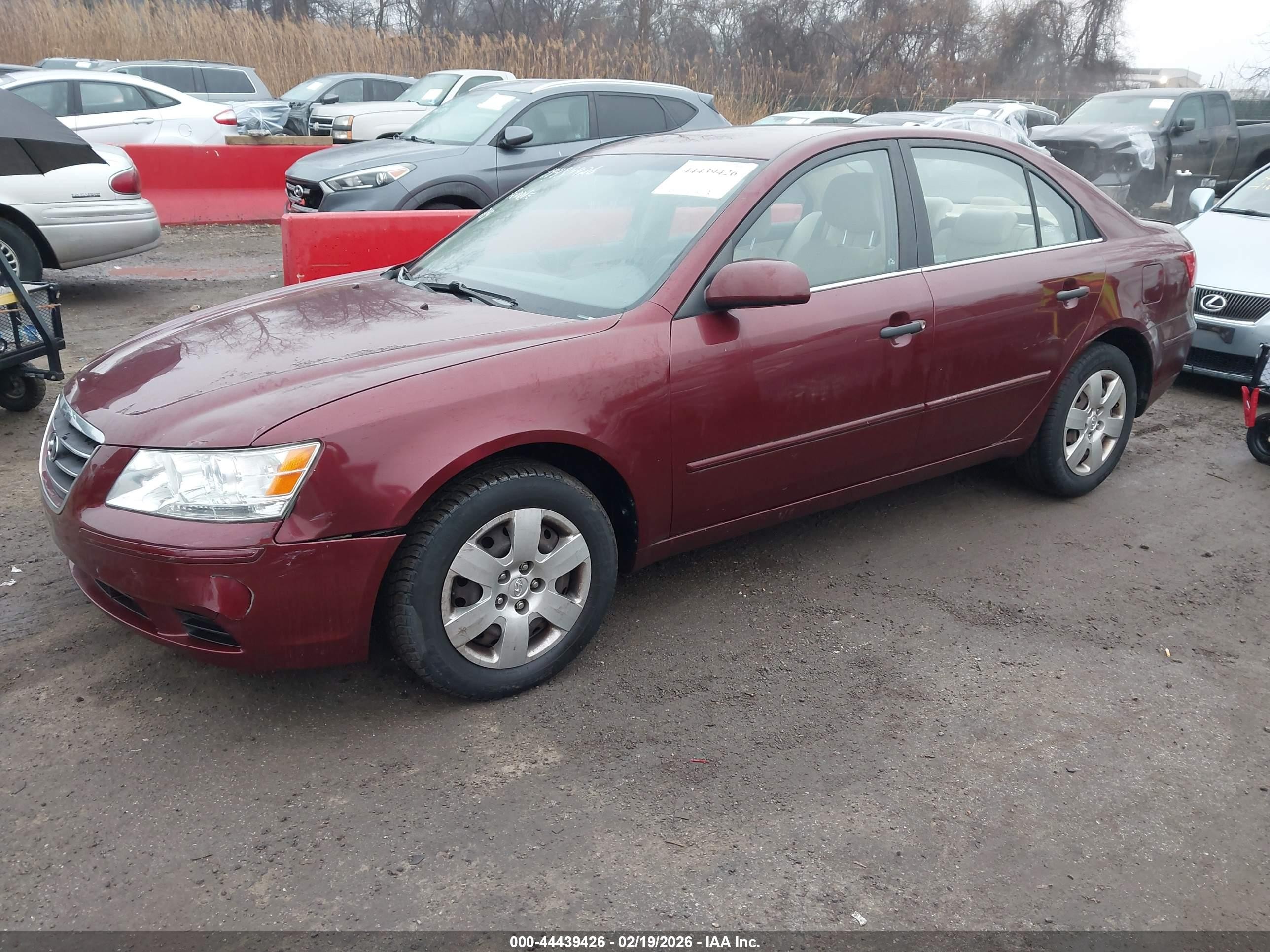 2010 Hyundai Sonata Gls Maroon vin: 5NPET4AC3AH618611