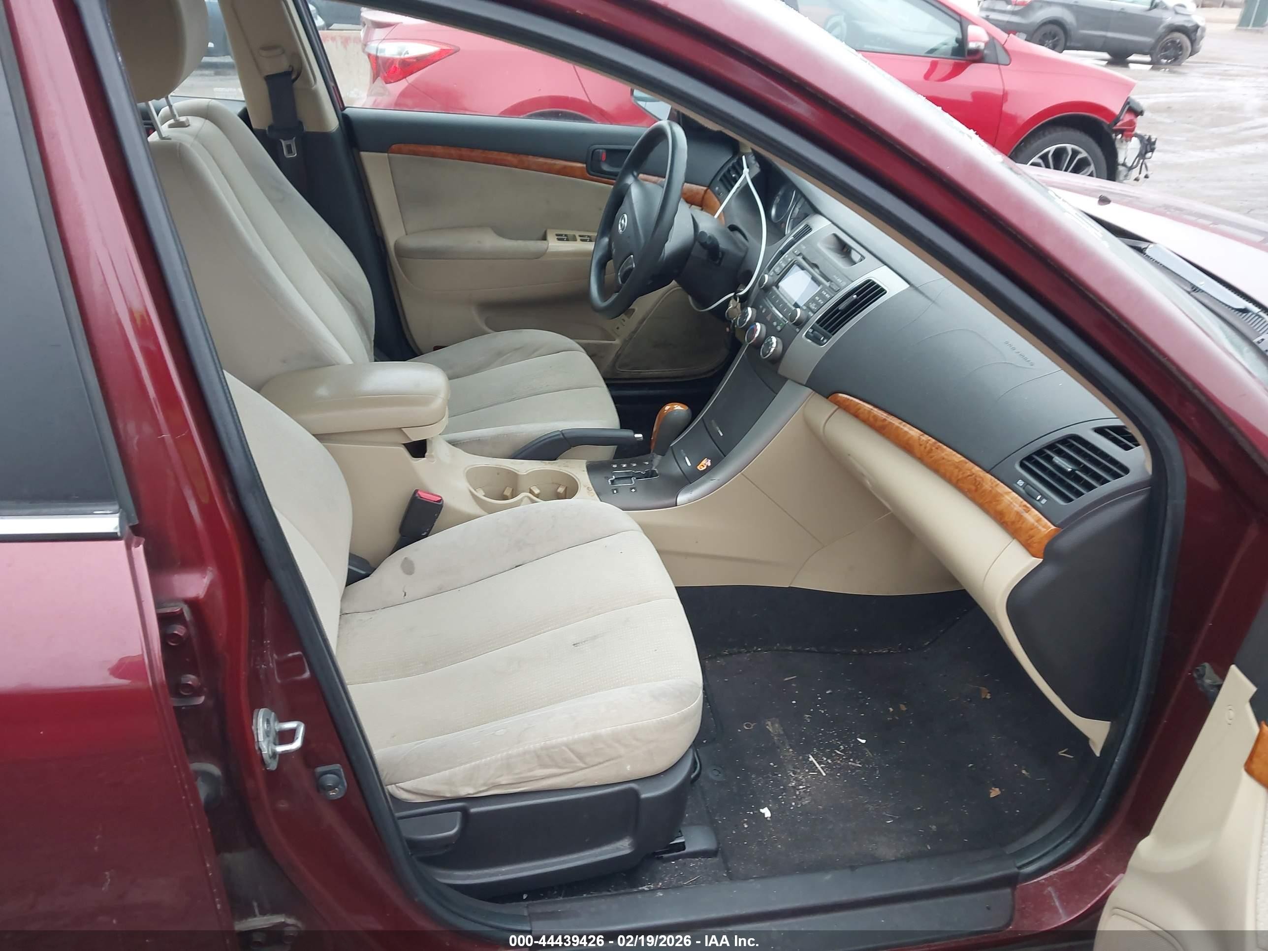 2010 Hyundai Sonata Gls Maroon vin: 5NPET4AC3AH618611