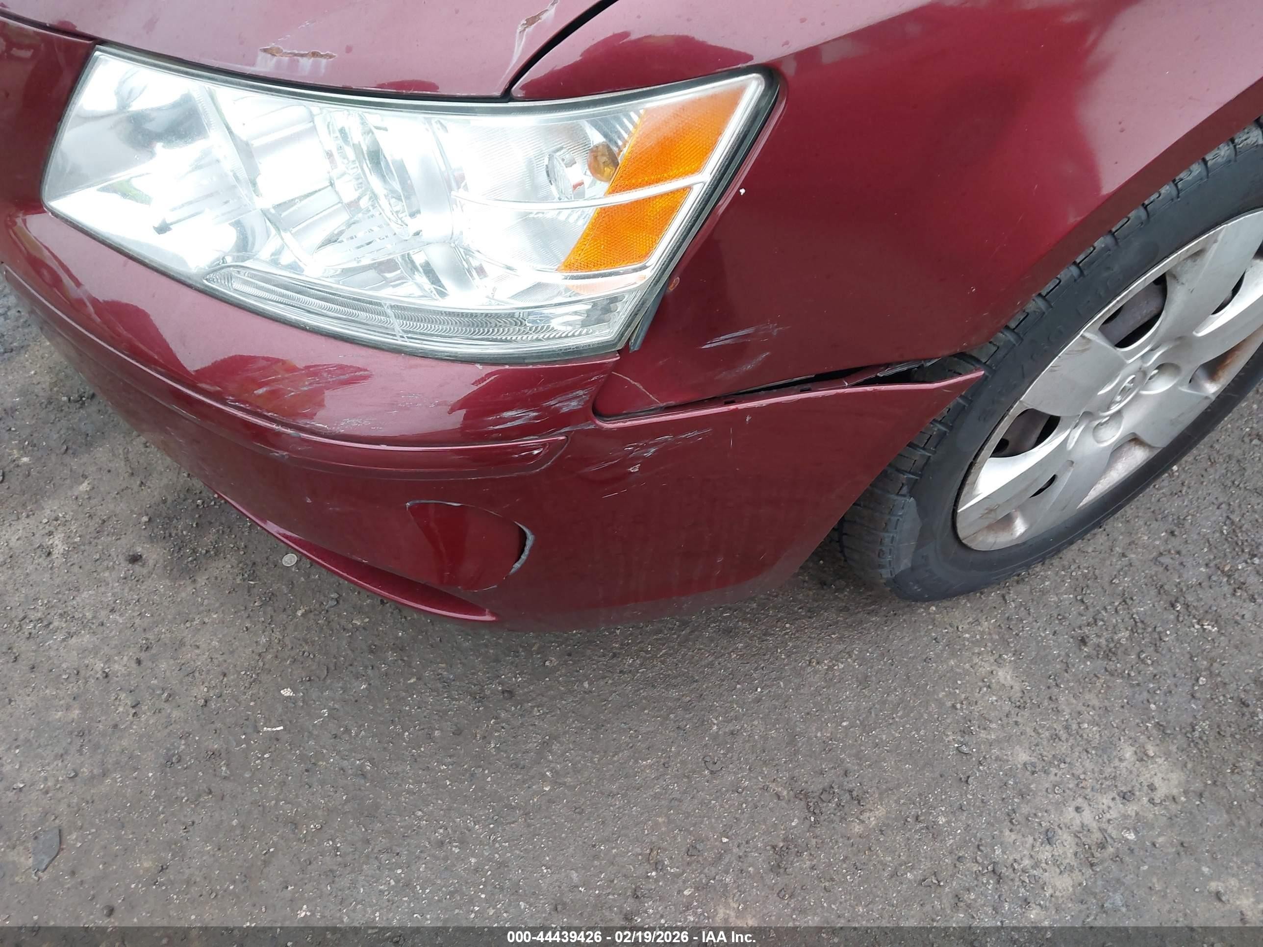 2010 Hyundai Sonata Gls Maroon vin: 5NPET4AC3AH618611