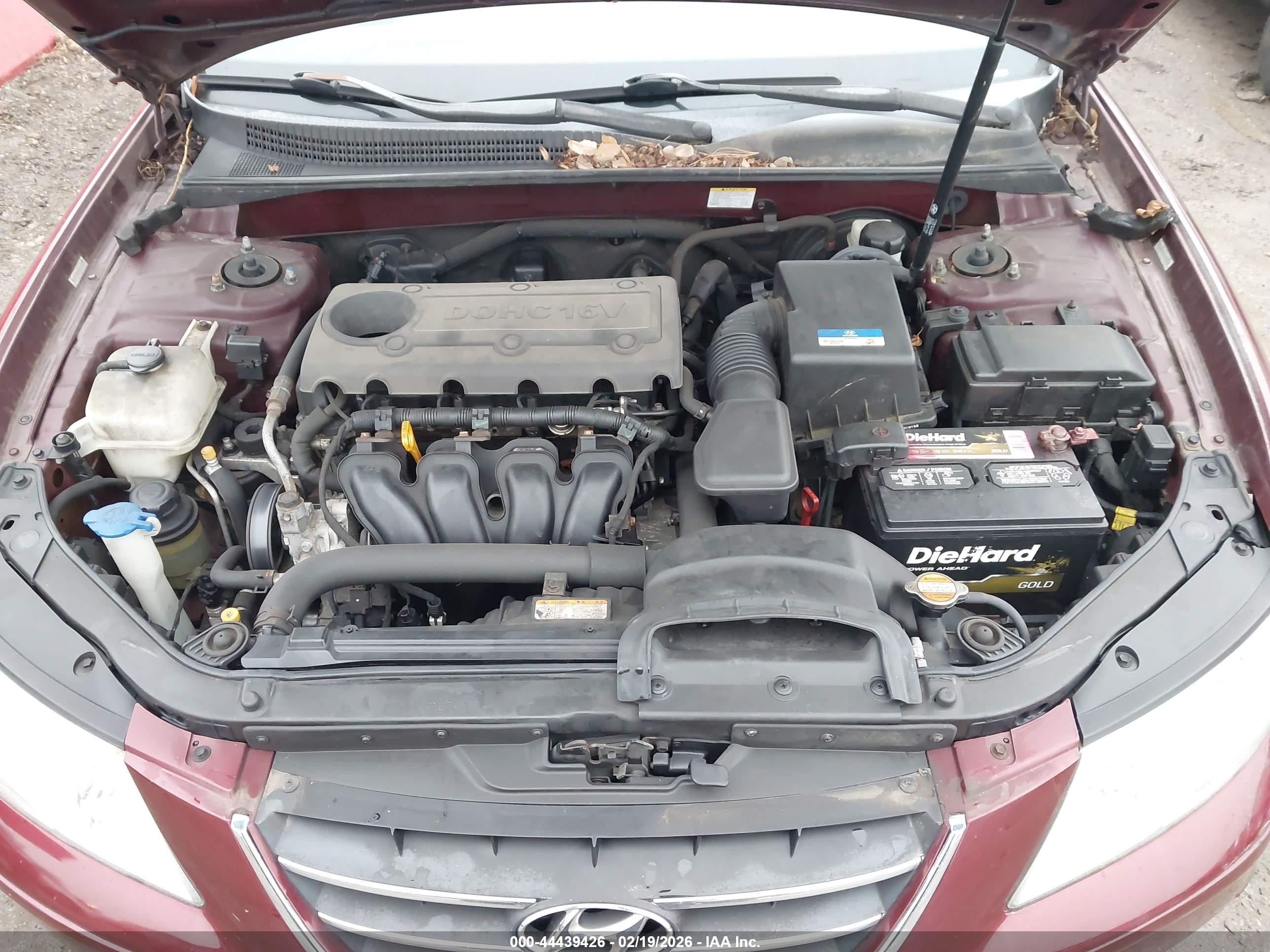 2010 Hyundai Sonata Gls Maroon vin: 5NPET4AC3AH618611