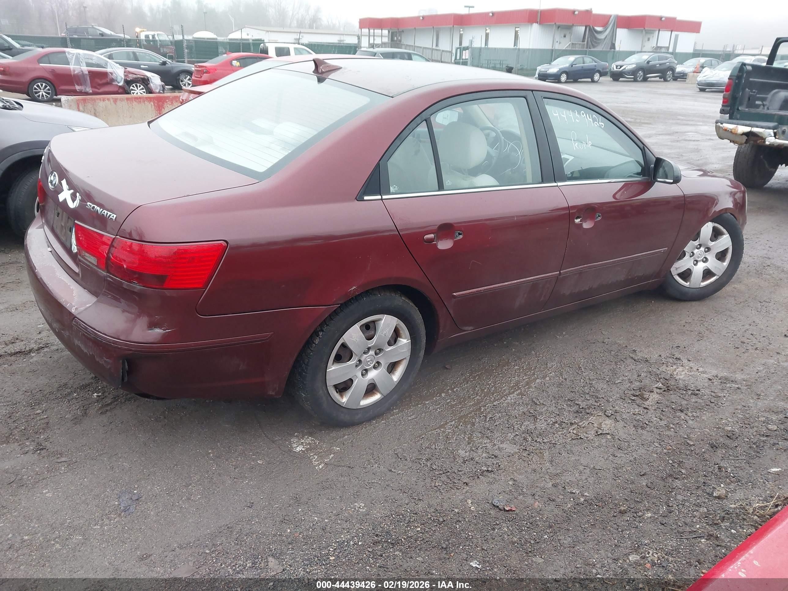 2010 Hyundai Sonata Gls Maroon vin: 5NPET4AC3AH618611